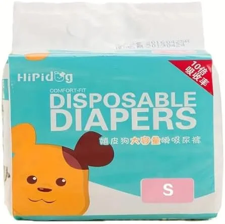 پوشک سگ یکبار مصرف فوق العاده جاذب و ضد نشت AL ARQAM برای سگ های نر - سایز S (0.91-1.81 کیلوگرم) - مناسب و راحت، مراقبت آسان از حیوانات خانگی، قابل تنظیم و ایمن برای نژادهای کوچک - لوازم حیوانات خانگی