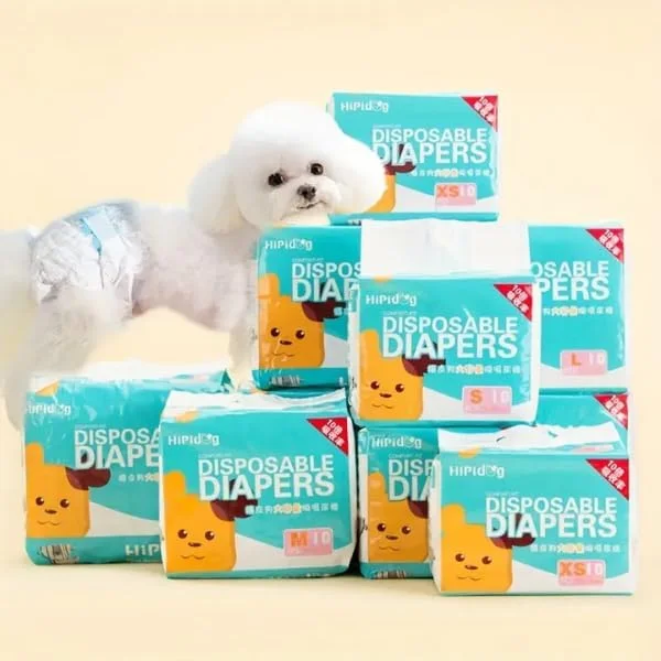 ۱۰ عدد پوشک یکبار مصرف فوق العاده جاذب و ضد نشت سگ نر - سایز M (۱.۸۱-۴.۵۴ کیلوگرم) - مناسب و راحت، مراقبت آسان از حیوانات خانگی، قابل تنظیم و ایمن برای نژادهای کوچک - لوازم حیوانات خانگی