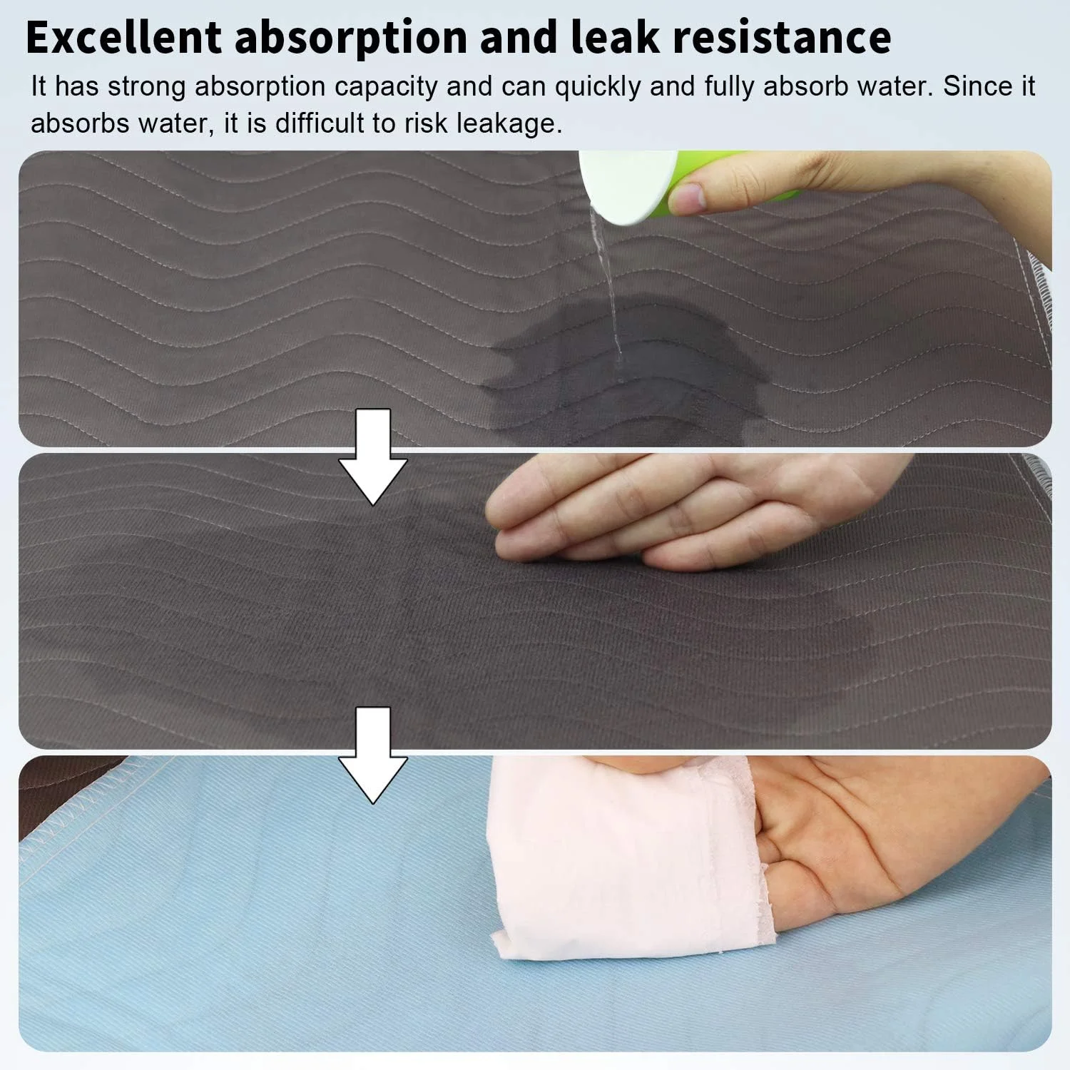 پد آموزشی سگ 120x90 سانتی‌متر، 2 تکه، قابل شستشو در ماشین لباسشویی، پد ادرار سگ فوق‌العاده جاذب برای بی‌اختیاری حیوانات خانگی