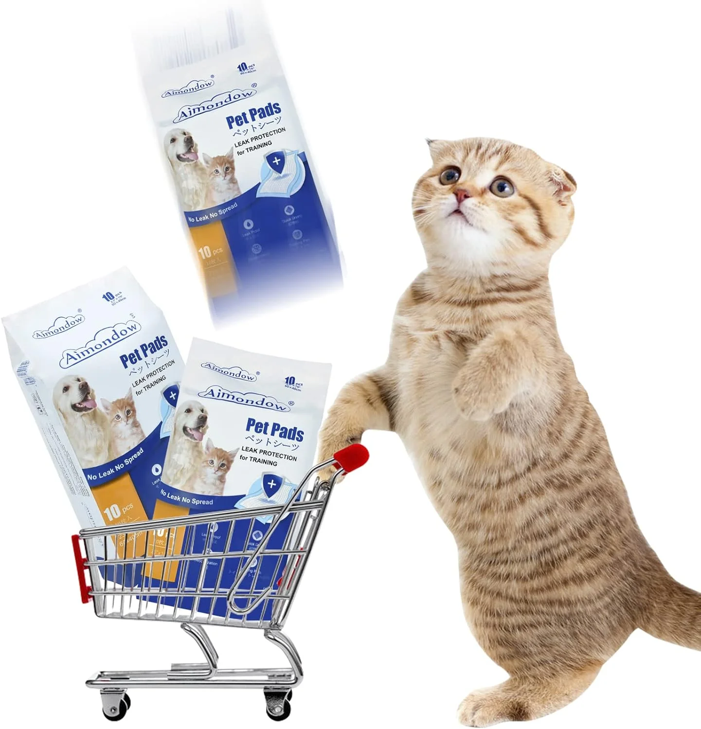 پدهای جاذب ادرار توله سگ، پدهای آموزشی با خشک شدن سریع برای سگ ها و گربه ها، پدهای ادرار سگ ضد نشت، پدهای یکبار مصرف سگ، زیرانداز حیوانات خانگی برای توله سگ ها، معمولی (60 عدد - ''23×''16)