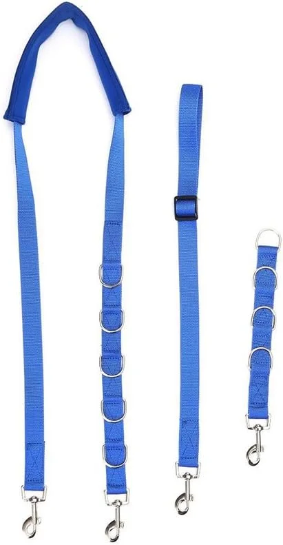 بند شکمی قابل تنظیم برای نظافت سگ، حلقه های D، بند حمام، سایز آزاد، کمربند کششی (آبی) بند شکمی سگ