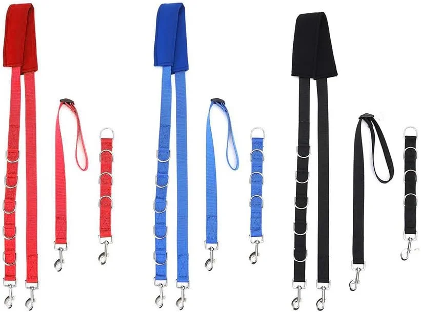 بند شکمی سگ، بند قابل تنظیم برای نظافت سگ با حلقه های D، کمربند حمام سایز آزاد، کمربند کشش حیوانات خانگی (مشکی)