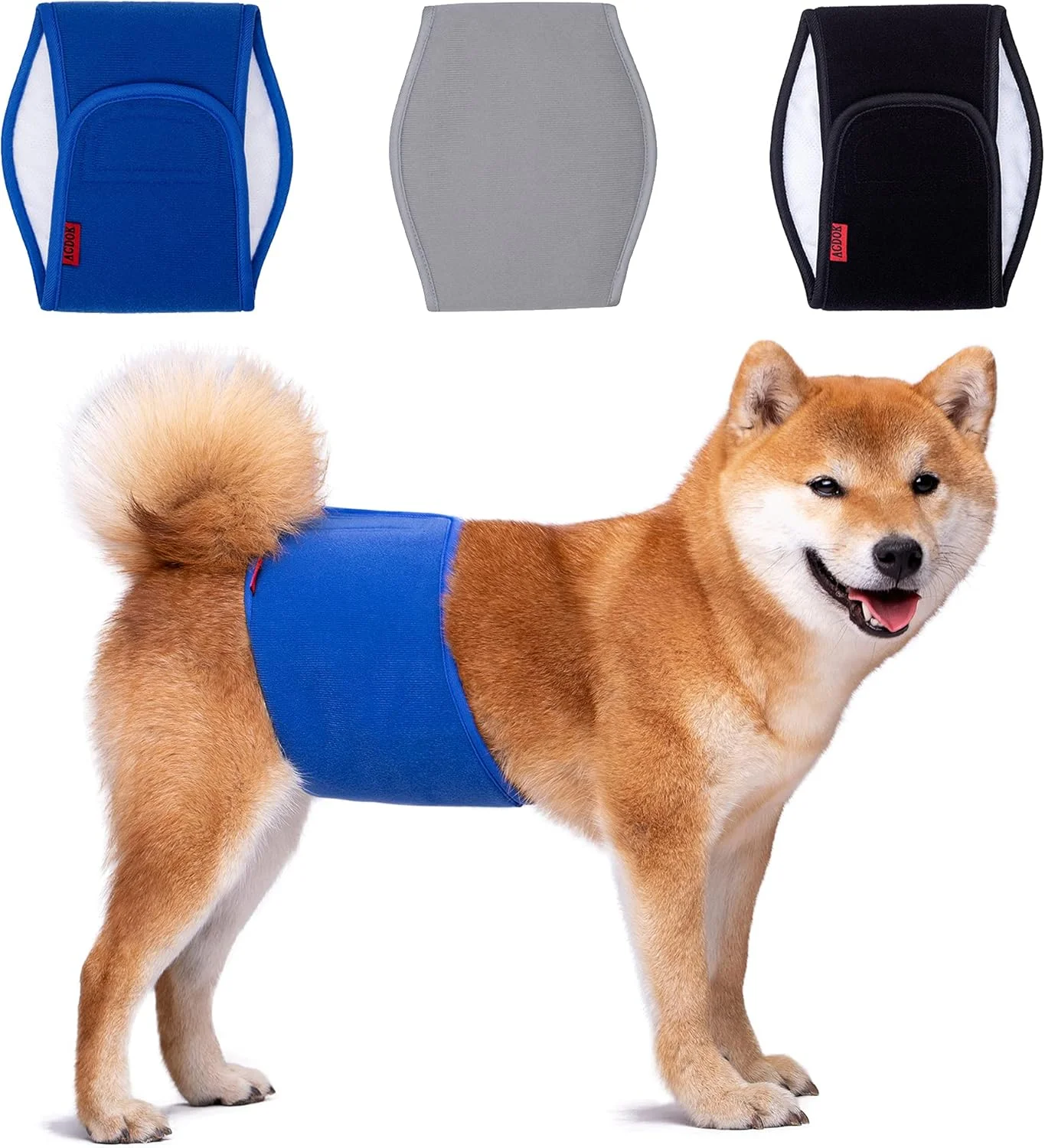 باند شکمی سگ نر ACDOK، پوشک های قابل استفاده مجدد برای سگ های نر (بسته 3 عددی) پوشک های بادوام ارتقا یافته برای سگ ها (کوچک (بسته 3 عددی))