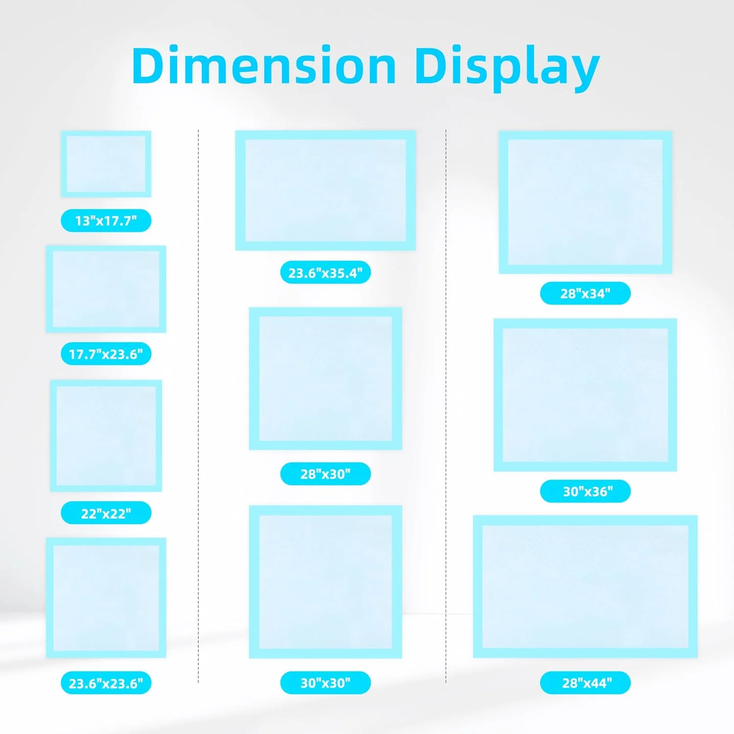 پد آموزشی سگ و توله سگ فوق العاده جاذب و ضد آب، پد مخصوص آموزش ادرار، بسته 40 عددی سایز متوسط، 76 در 91 سانتی متر، آبی