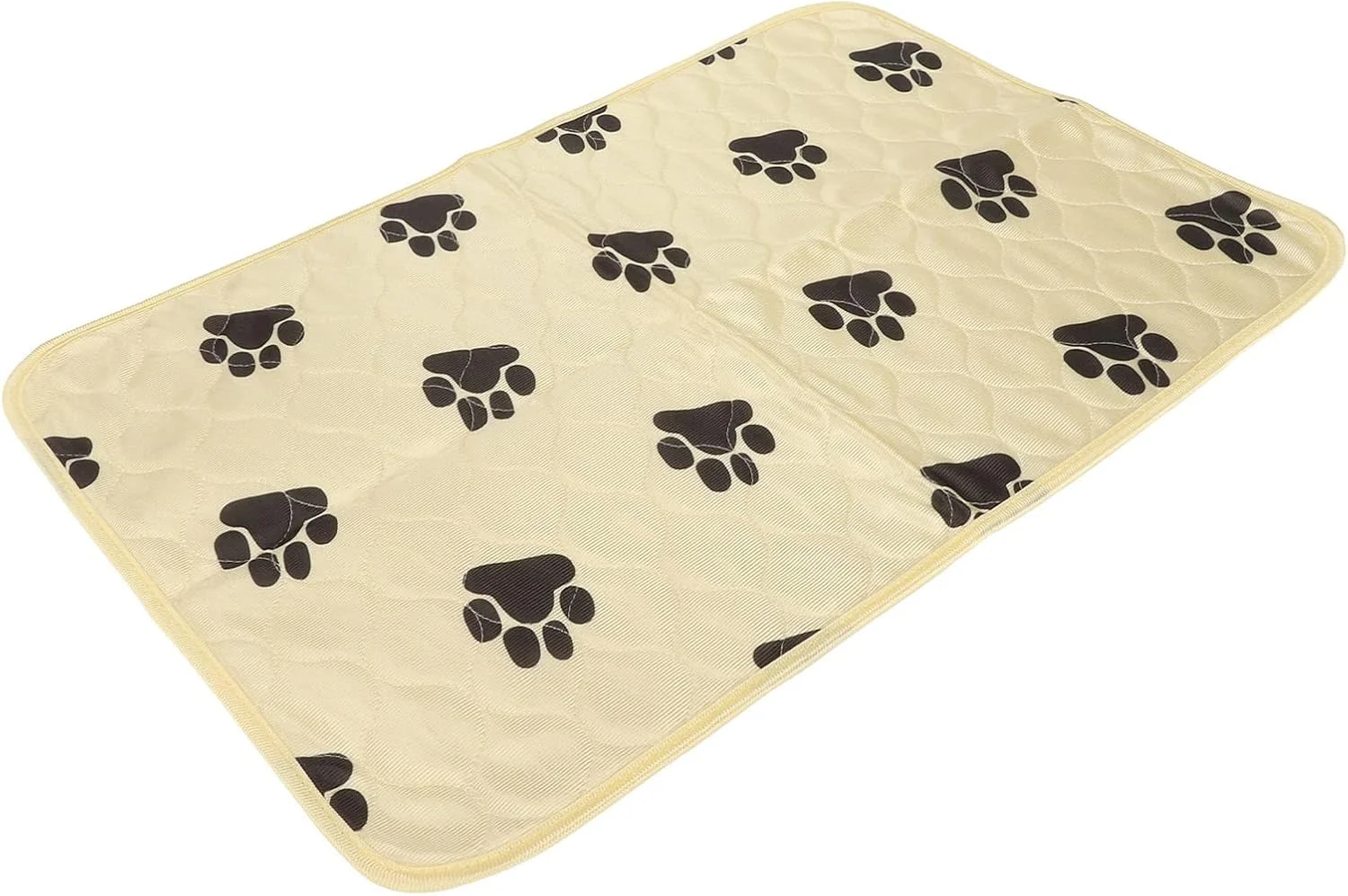 پد ادرار سگ، پد جاذب و ضد نشت برای آموزش ادرار، پد قابل شستشو برای سگ ها، مناسب برای آموزش ادرار، باکس، محل بازی، تخت، مبل، 60x40 سانتی متر (بژ)