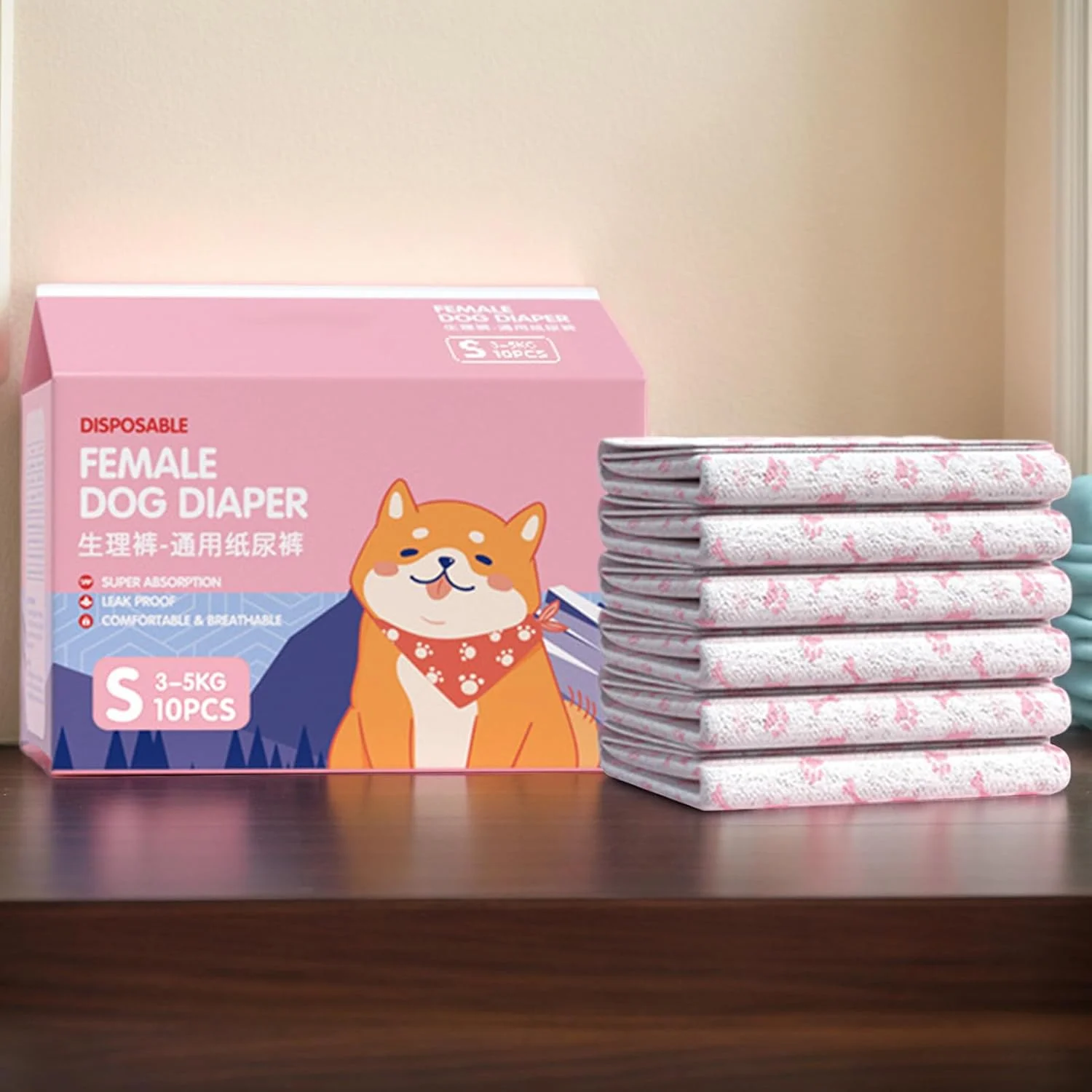 پوشک سگ | پدهای فوق العاده جاذب سگ | پد الاستیک راحت و ضد نشت برای آموزش و جلوگیری از حوادث داخل خانه پوشک سگ | پدهای فوق العاده جاذب سگ | پد الاستیک راحت و ضد نشت برای آموزش و جلوگیری از حوادث داخل خانه