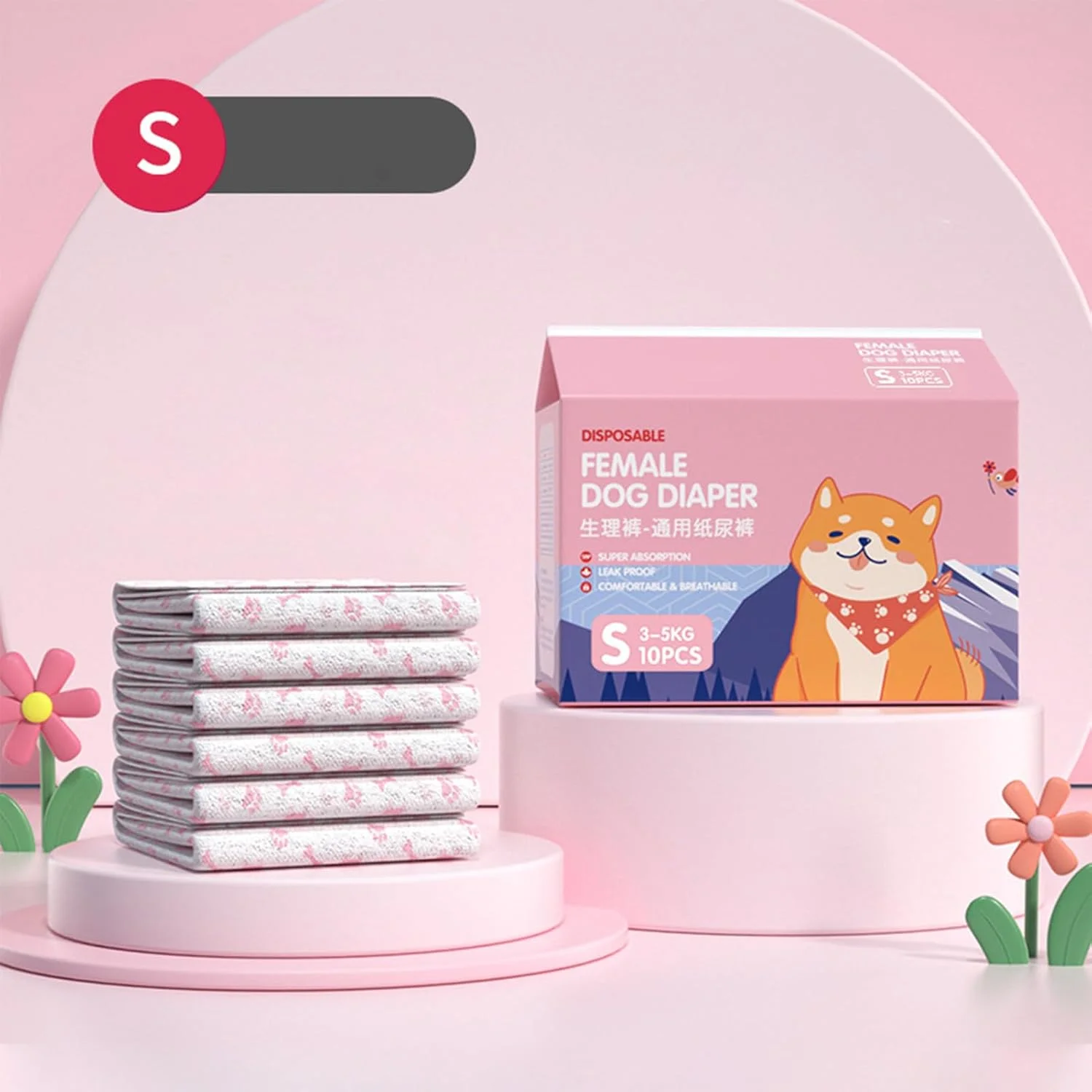 پوشک سگ کوچک، پدهای فوق العاده جاذب سگ | پد حیوانات خانگی الاستیک و ضد نشت و قابل تنفس برای آموزش، بهبودی، مسافرت، داخل و خارج از خانه پوشک سگ کوچک، پدهای فوق العاده جاذب سگ | پد حیوانات خانگی الاستیک و ضد نشت و قابل تنفس برای آموزش، بهبودی، مسافرت، داخل و خارج از خانه