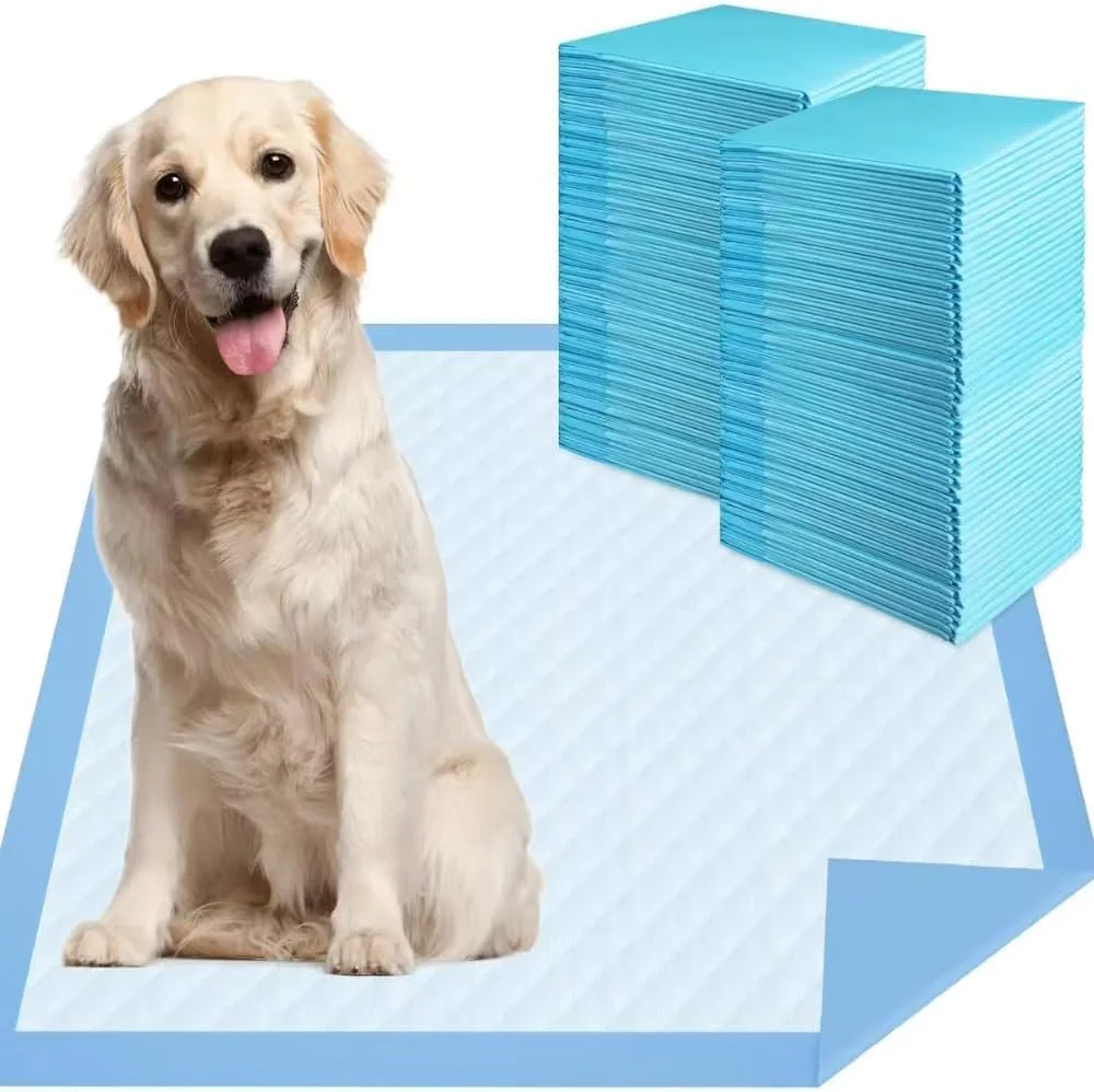 120 عدد پد آموزشی حیوانات خانگی با کیفیت بالا 60 در 60 سانتی متر، پد ادرار یکبار مصرف برای سگ، توله سگ، گربه، خرگوش و سایر حیوانات خانگی، خشک شدن سریع، بدون نشتی، فوق العاده جاذب 60 در 60 سانتی متر