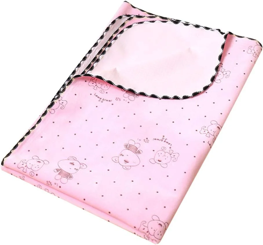 پد ادرار سگ خانگی قابل استفاده مجدد 70x90 سانتی متر، پد ادرار ضد آب با خشک شدن سریع، پد ادرار آموزشی سگ قابل شستشو - صورتی