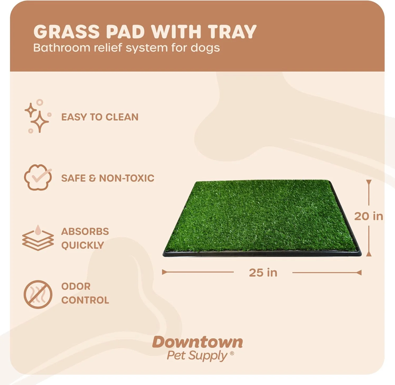 (50cm x 60cm x 5.1cm) - چمن مصنوعی ممتاز برای ادرار سگ، سیستم تخلیه ادرار، مقاوم در برابر آب و هوا، چمن مصنوعی، آموزش دستشویی، قابل حمل، تمیز کردن آسان، غیر سمی، ایده آل برای داخل خانه ... (50cm x 60cm x 5.1cm) - چمن مصنوعی ممتاز برای ادرار سگ، سیستم تخلیه ادرار، مقاوم در برابر آب و هوا، چمن مصنوعی، آموزش دستشویی، قابل حمل، تمیز کردن آسان، غیر سمی، ایده آل برای داخل خانه ...