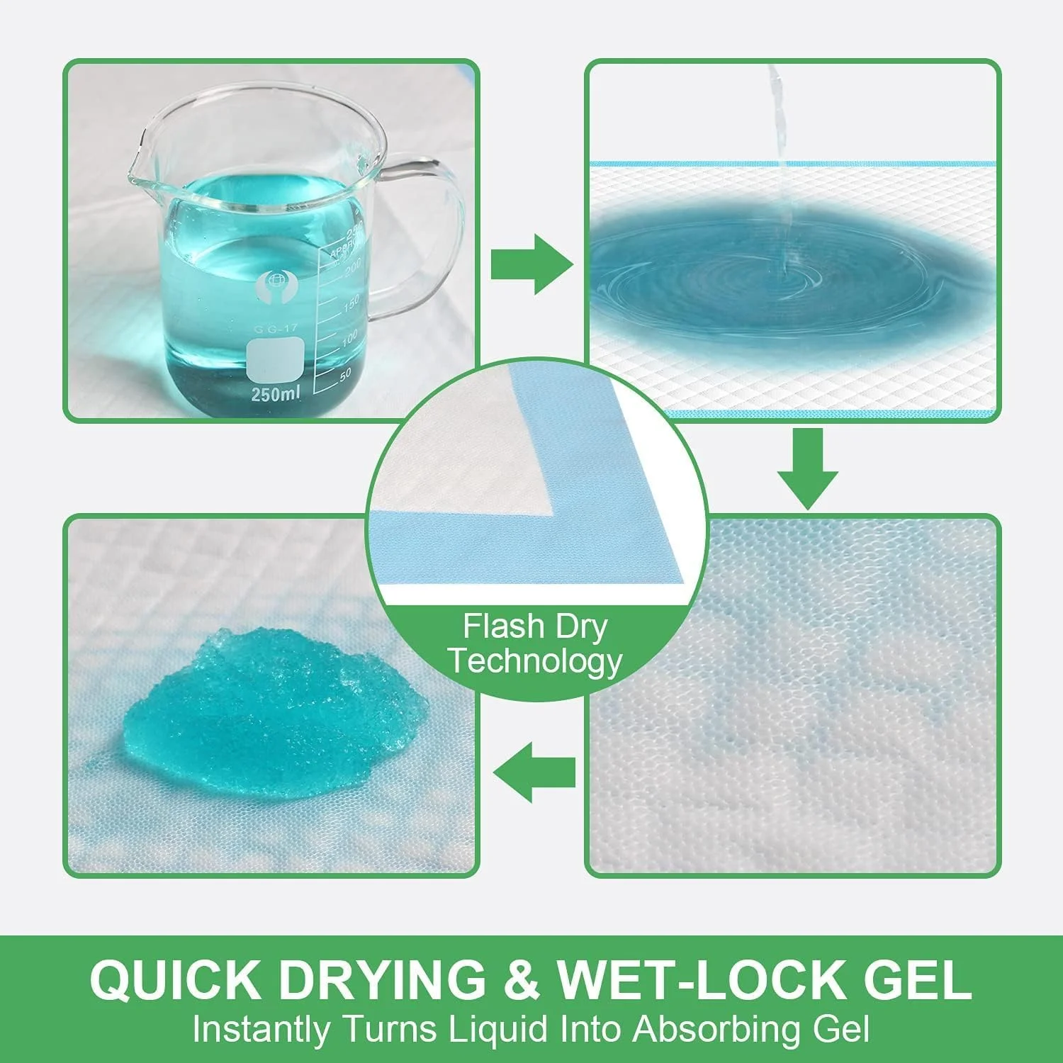 پدهای ادرار سگ و توله سگ فِری کسل، 30 عدد، با طراحی 5 لایه ضد نشت و سطح خشک شونده سریع برای آموزش دستشویی، جذب قوی، سایز ایکس لارج (آبی) پدهای ادرار سگ و توله سگ فِری کسل، 30 عدد، با طراحی 5 لایه ضد نشت و سطح خشک شونده سریع برای آموزش دستشویی، جذب قوی، سایز ایکس لارج (آبی)