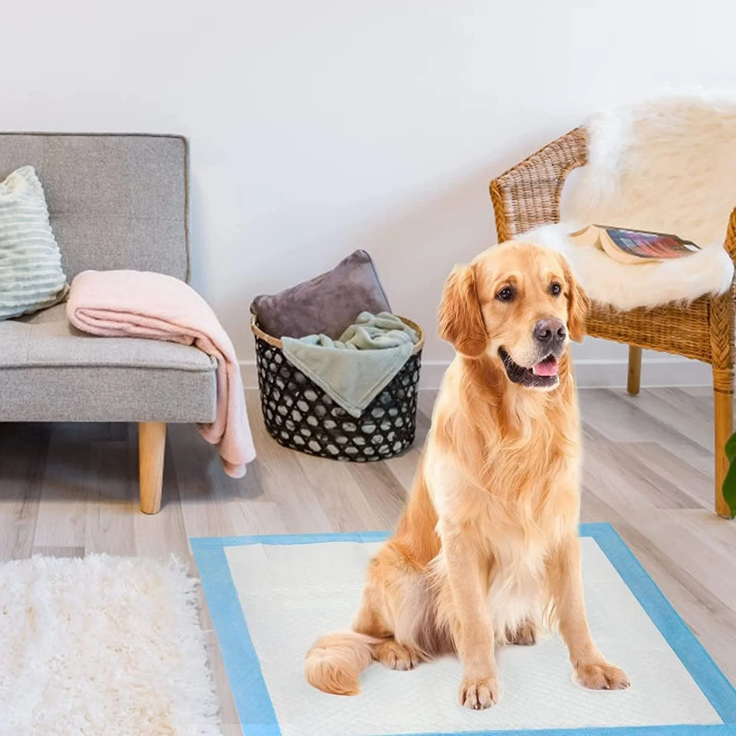 پد آموزشی حیوانات خانگی با کیفیت بالا 60 در 60 سانتی متر، یکبار مصرف برای سگ، توله سگ، گربه، خرگوش و سایر حیوانات خانگی، خشک شدن سریع، بدون نشتی، فوق العاده جاذب، 50 عدد پد آموزشی حیوانات خانگی با کیفیت بالا 60 در 60 سانتی متر، یکبار مصرف برای سگ، توله سگ، گربه، خرگوش و سایر حیوانات خانگی، خشک شدن سریع، بدون نشتی، فوق العاده جاذب، 50 عدد