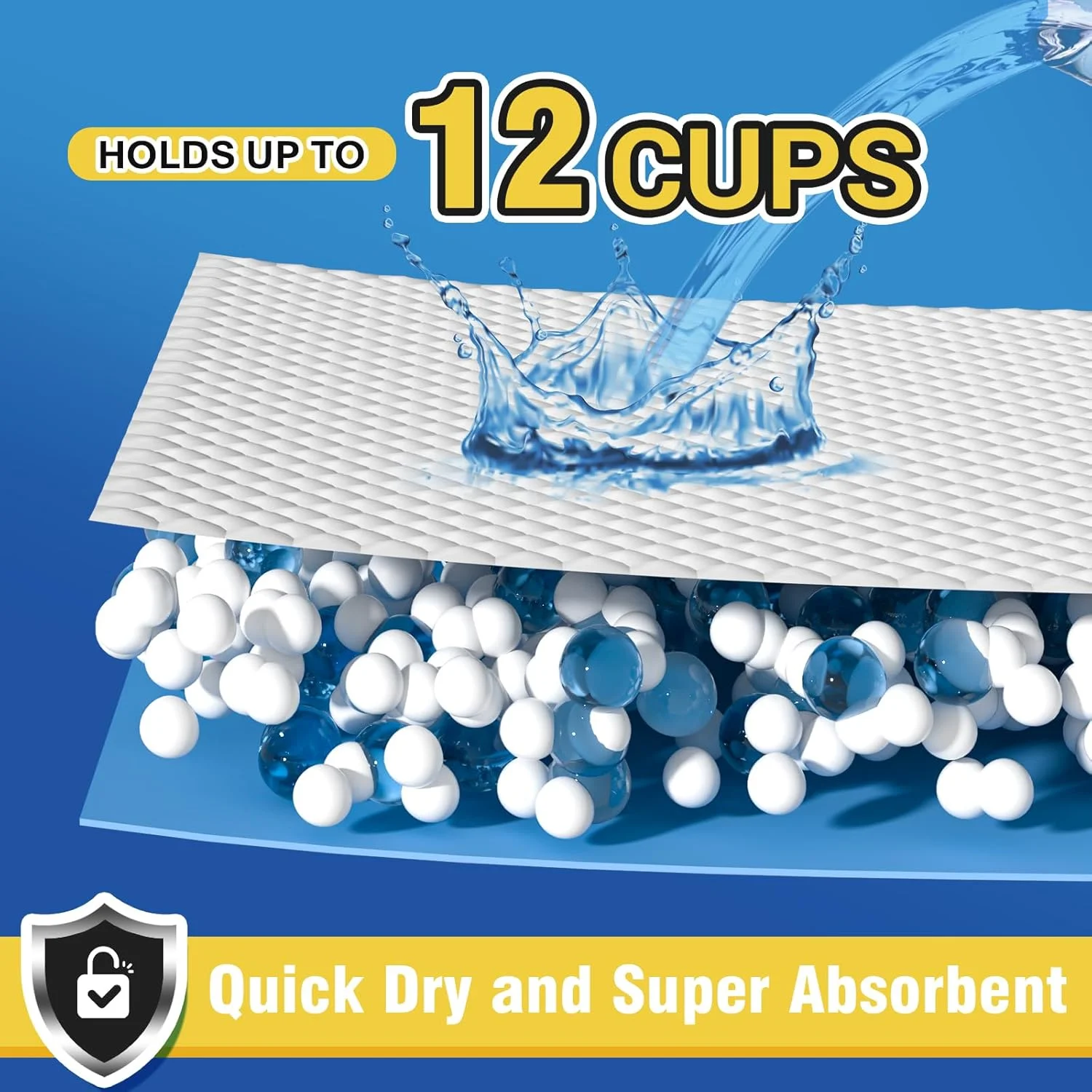 پدهای ادرار سگ بسیار بزرگ 76x91 سانتی متر، پدهای ادرار یکبار مصرف ضد نشت برای سگ، پدهای آموزشی ضخیم و فوق العاده جاذب برای حیوانات خانگی سگ گربه خرگوش (35 عدد) پدهای ادرار سگ بسیار بزرگ 76x91 سانتی متر، پدهای ادرار یکبار مصرف ضد نشت برای سگ، پدهای آموزشی ضخیم و فوق العاده جاذب برای حیوانات خانگی سگ گربه خرگوش (35 عدد)