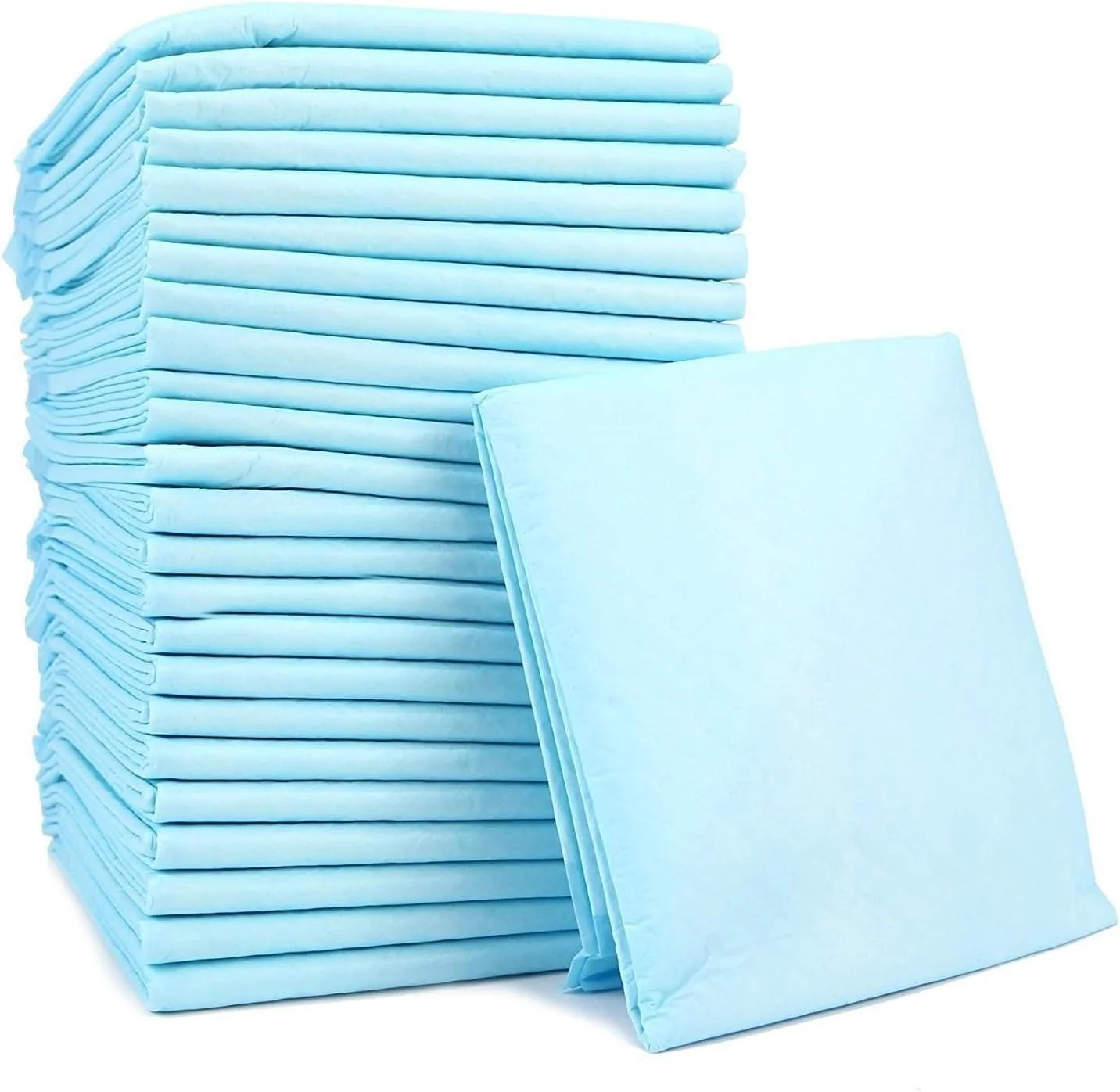 بسته 300 عددی پد آموزش ادرار حیوانات خانگی 60x90 سانتی متر، پد یکبار مصرف ادرار سگ، توله سگ، گربه، خرگوش و سایر حیوانات خانگی، خشک شدن سریع، بدون نشتی، فوق العاده جاذب