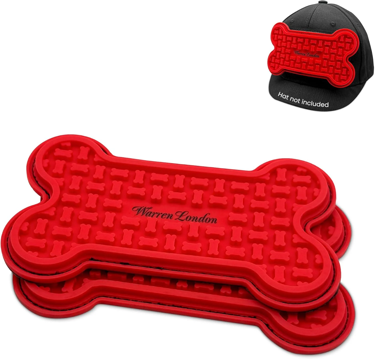 پد لیسیدنی اضافی 2 عددی برای کلاه سگ Distract-A-Hat اثر وارن لندن - پدهای جایگزین سیلیکونی غیر سمی و مناسب مواد غذایی، قابل شستشو در ماشین ظرفشویی و بادوام
