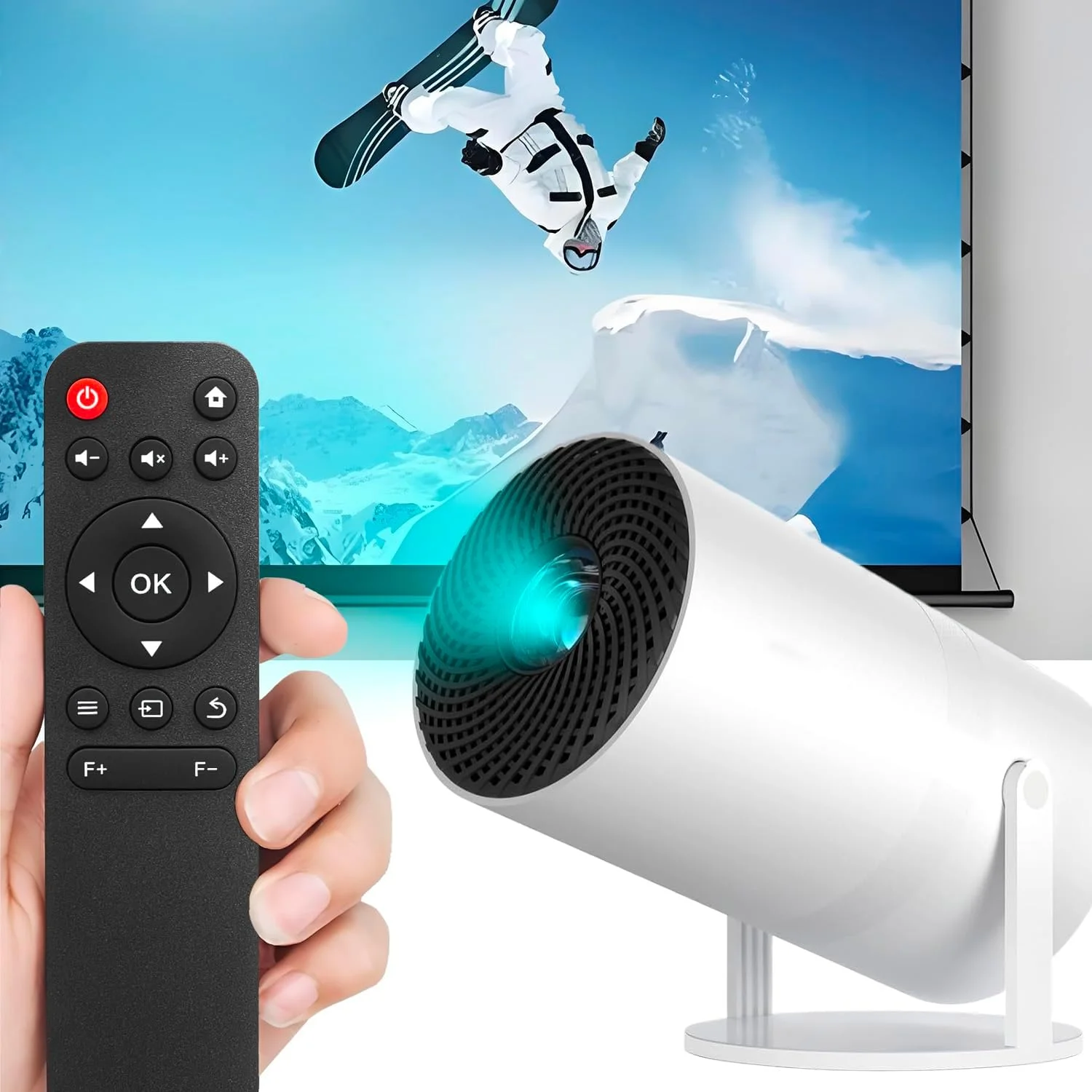 ریموت کنترل جایگزین Molgoc برای مینی پروژکتور، سازگار با پروژکتور قابل حمل X3. ریموت کنترل جایگزین Molgoc برای مینی پروژکتور، سازگار با پروژکتور قابل حمل X3.