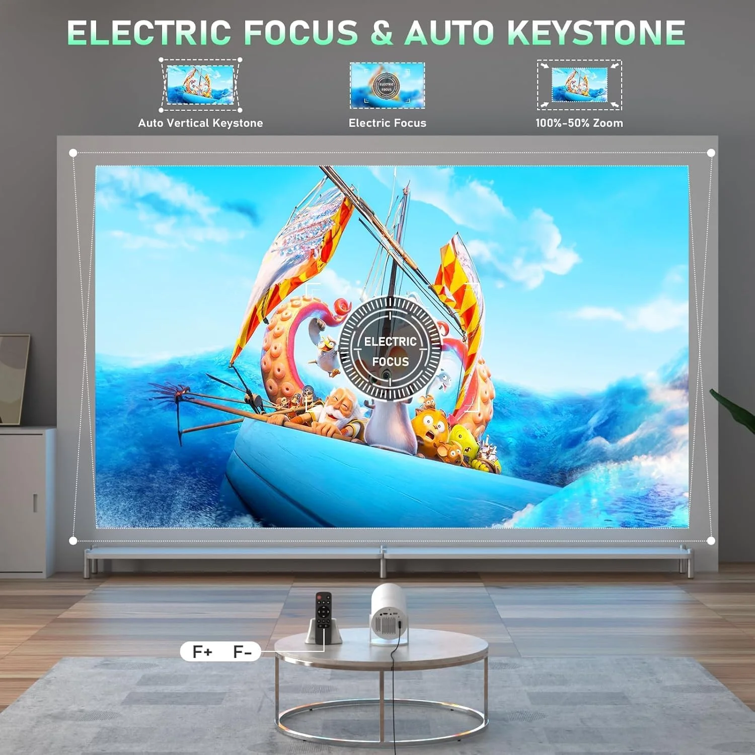 پروژکتور مینی با فوکوس الکتریکی و سیستم عامل اندروید، دارای وای فای و بلوتوث، پشتیبانی از کیفیت 4K 1080P، پایه چرخان 210 درجه، دارای بیش از 8000 برنامه داخلی، طراحی حذف گرد و غبار و اتلاف گرما پروژکتور مینی با فوکوس الکتریکی و سیستم عامل اندروید، دارای وای فای و بلوتوث، پشتیبانی از کیفیت 4K 1080P، پایه چرخان 210 درجه، دارای بیش از 8000 برنامه داخلی، طراحی حذف گرد و غبار و اتلاف گرما