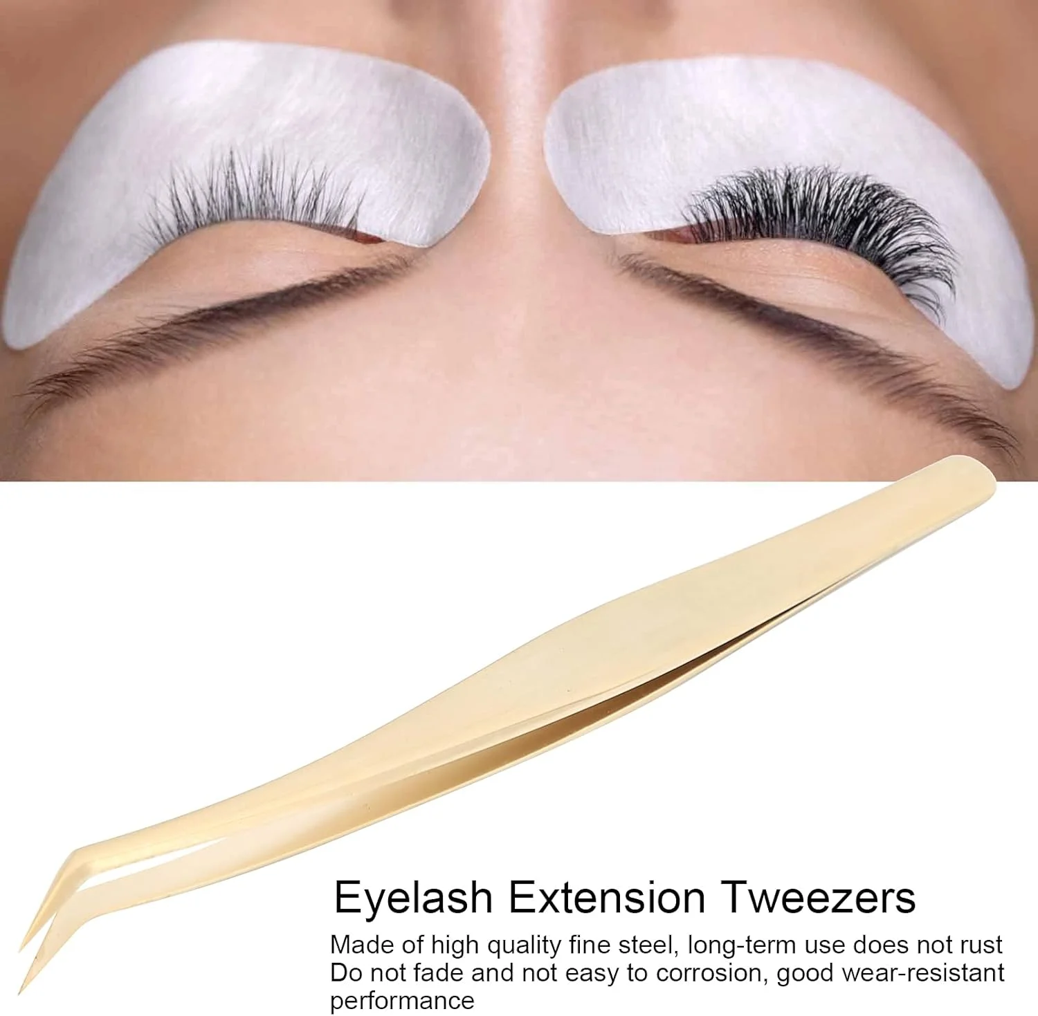 موچین اکستنشن مژه، موچین پیوند مژه ارگونومیک با دقت بالا برای طراحی ناخن مناسب برای متخصصان مانیکور (مدل A) موچین اکستنشن مژه، موچین پیوند مژه ارگونومیک با دقت بالا برای طراحی ناخن مناسب برای متخصصان مانیکور (مدل A)