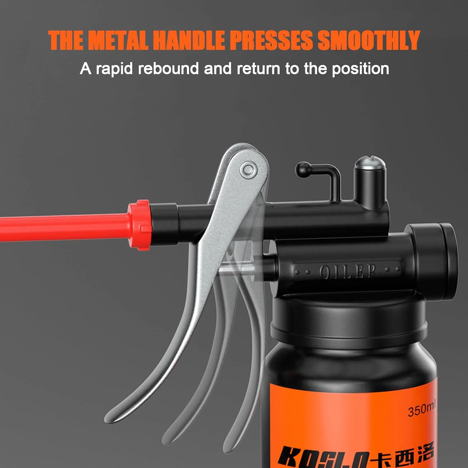 روغن پاش دستی 350 میلی لیتری، روغن دان با نازل مستقیم، لوازم جانبی خودرو برای نگهداری ابزار، ماشین آلات کوچک، تجهیزات صنعتی و دستگاه های الکترونیکی روغن پاش دستی 350 میلی لیتری، روغن دان با نازل مستقیم، لوازم جانبی خودرو برای نگهداری ابزار، ماشین آلات کوچک، تجهیزات صنعتی و دستگاه های الکترونیکی