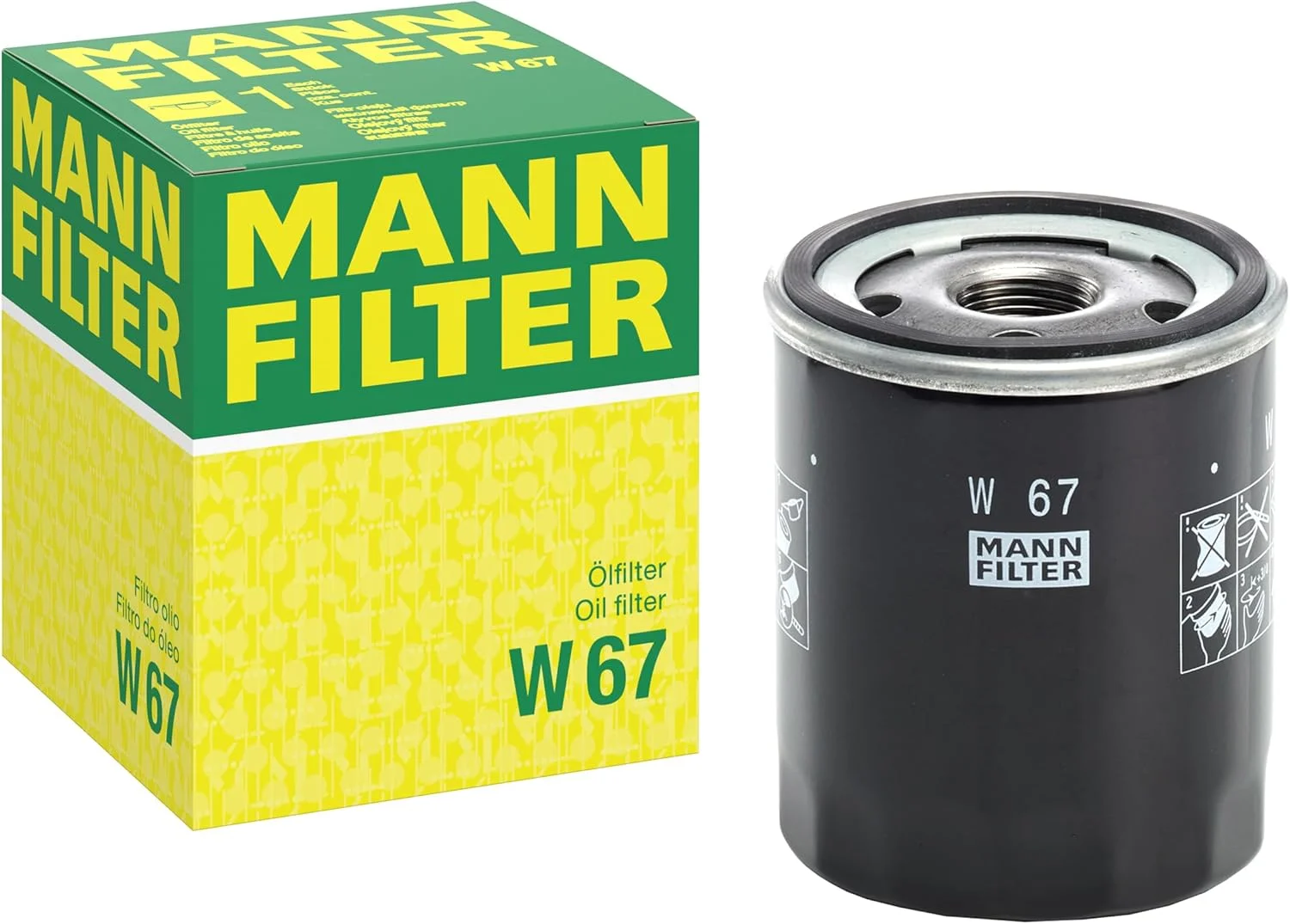 فیلتر روغن اصلی MANN-FILTER W 67 – مناسب برای خودروهای سواری فیلتر روغن اصلی MANN-FILTER W 67 – مناسب برای خودروهای سواری