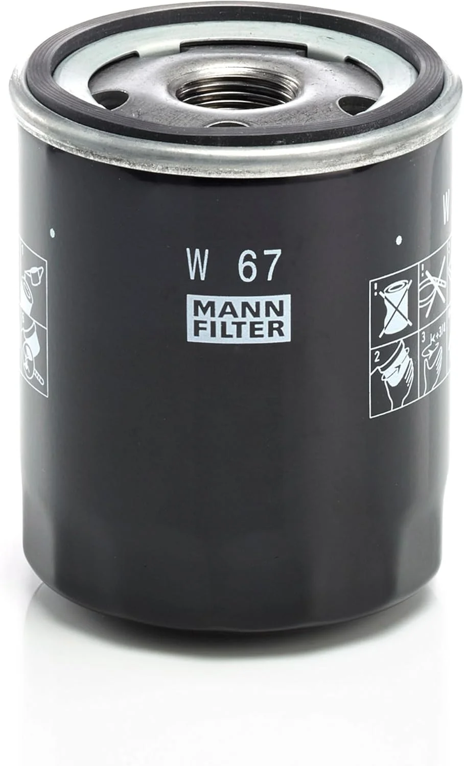 فیلتر روغن اصلی MANN-FILTER W 67 – مناسب برای خودروهای سواری