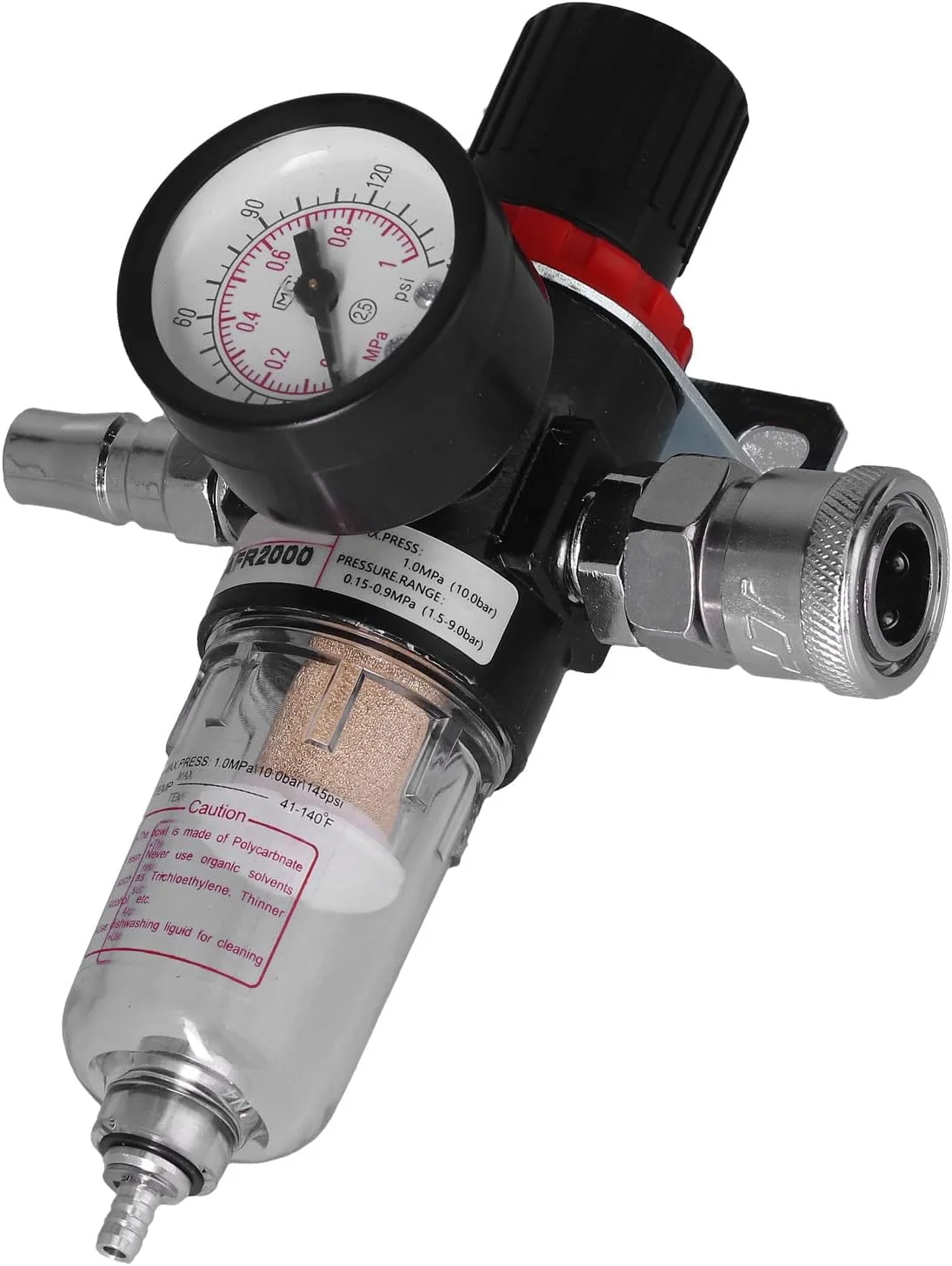 فیلتر رطوبت کمپرسور هوا، جداکننده روغن و آب آلیاژ آلومینیوم با فشار برای ابزار بادی فیلتر رطوبت کمپرسور هوا، جداکننده روغن و آب آلیاژ آلومینیوم با فشار برای ابزار بادی