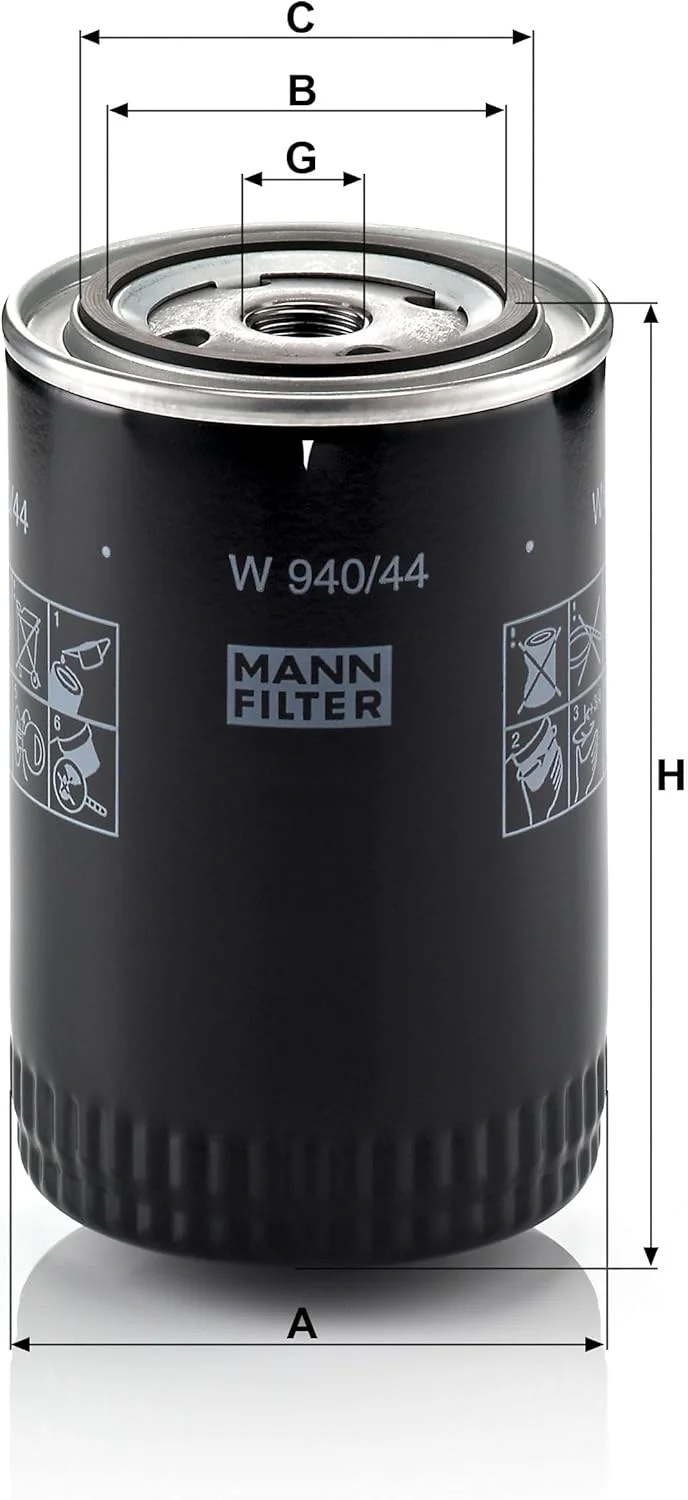 فیلتر روغن MANN-FILTER W 940/44، برای خودروها و وسایل نقلیه تجاری فیلتر روغن MANN-FILTER W 940/44، برای خودروها و وسایل نقلیه تجاری