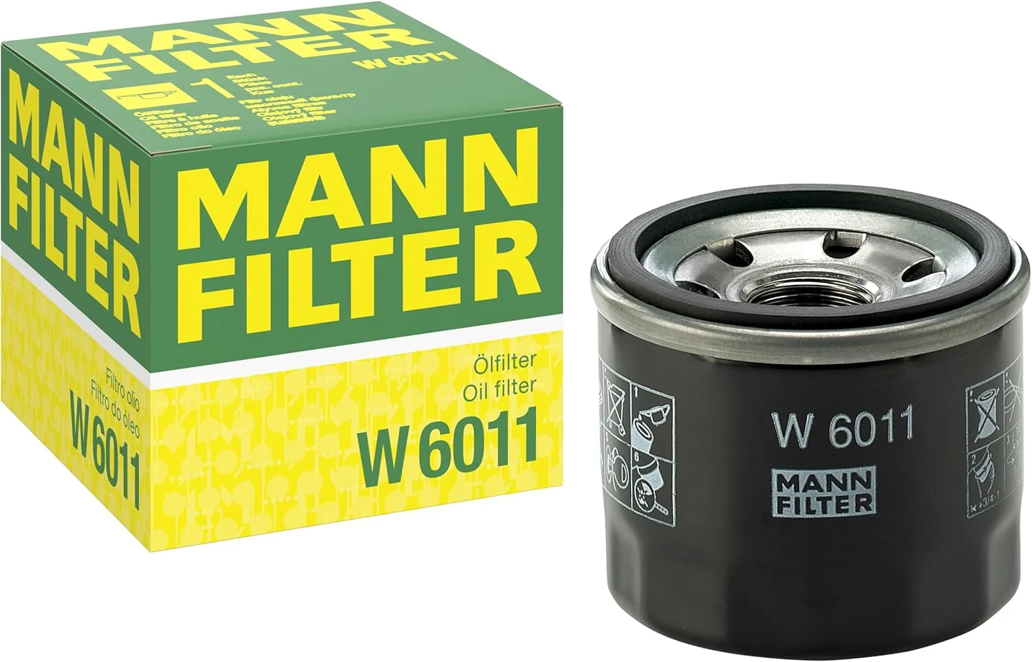 فیلتر روغن اصلی MANN-FILTER W 6011 – مناسب خودروهای سواری