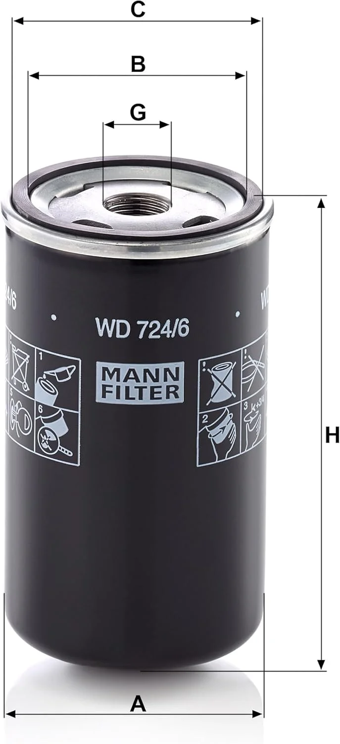 فیلتر هیدرولیک MANN-FILTER WD 724/6 - کاربردهای خارج از جاده فیلتر هیدرولیک MANN-FILTER WD 724/6 - کاربردهای خارج از جاده