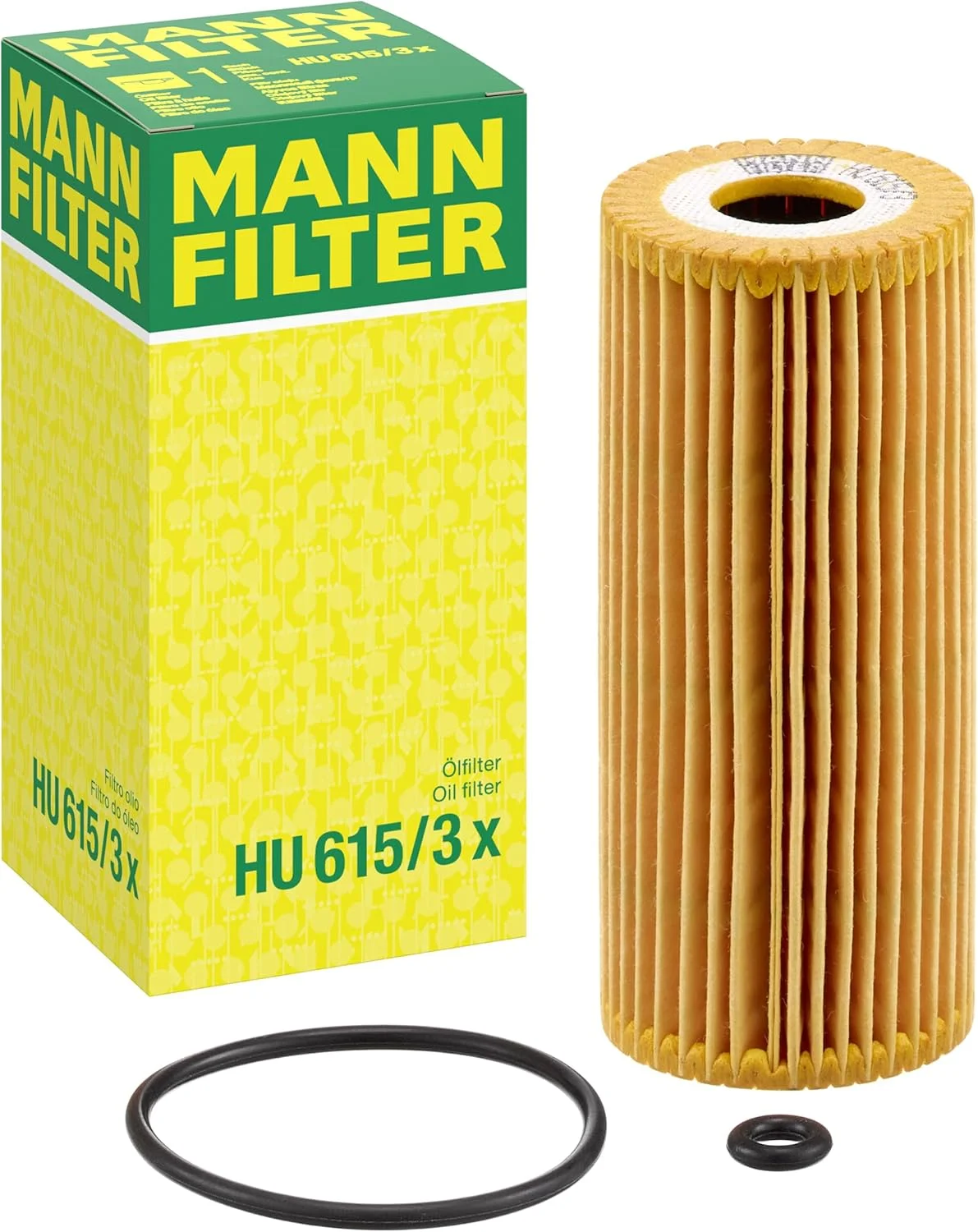 مجموعه فیلتر روغن اصلی MANN-FILTER HU 615/3 X به همراه واشر، مجموعه واشر برای خودروها