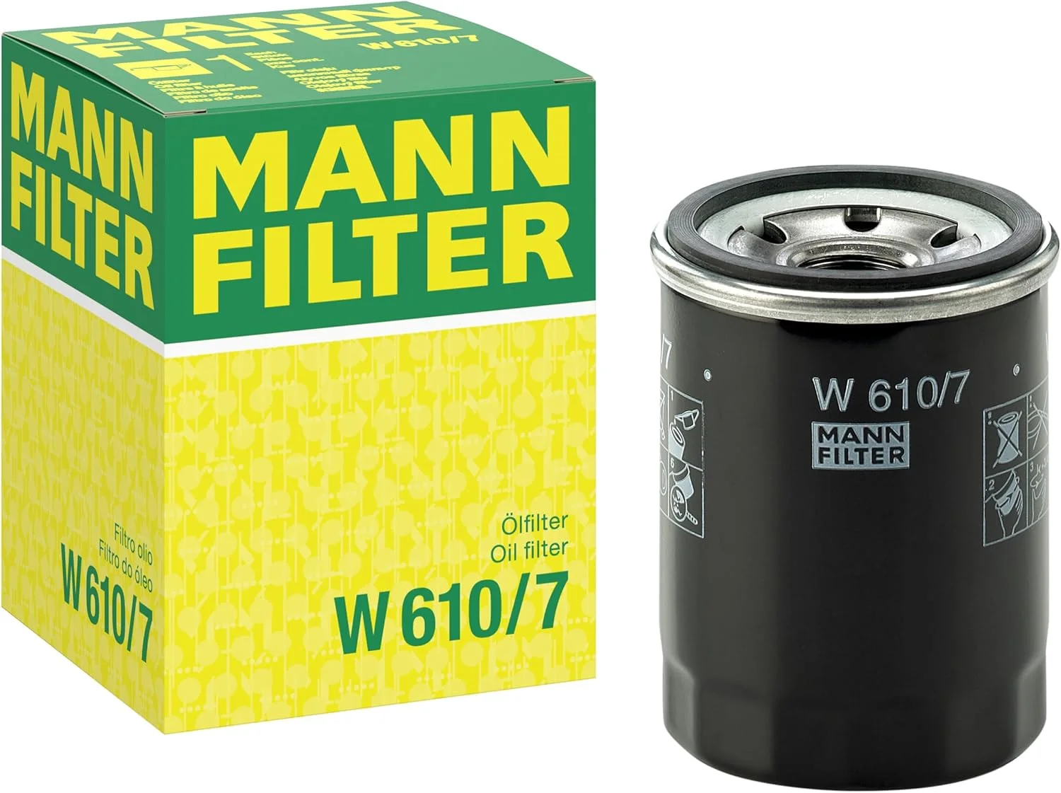 فیلتر روغن MANN-FILTER W 610/7، مناسب برای خودروها
