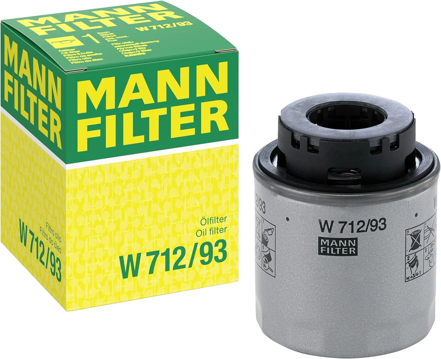 فیلتر روغن MANN-FILTER W 712/93 - خودروها + حمل و نقل، سفید فیلتر روغن MANN-FILTER W 712/93 - خودروها + حمل و نقل، سفید