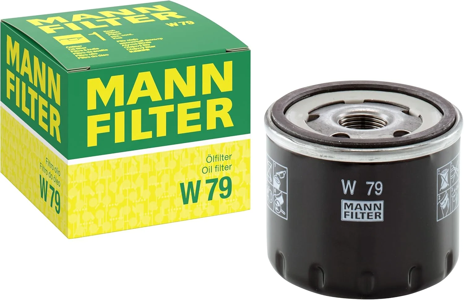 فیلتر روغن اصلی MANN-FILTER W 79 - مناسب برای خودروهای سواری فیلتر روغن اصلی MANN-FILTER W 79 - مناسب برای خودروهای سواری