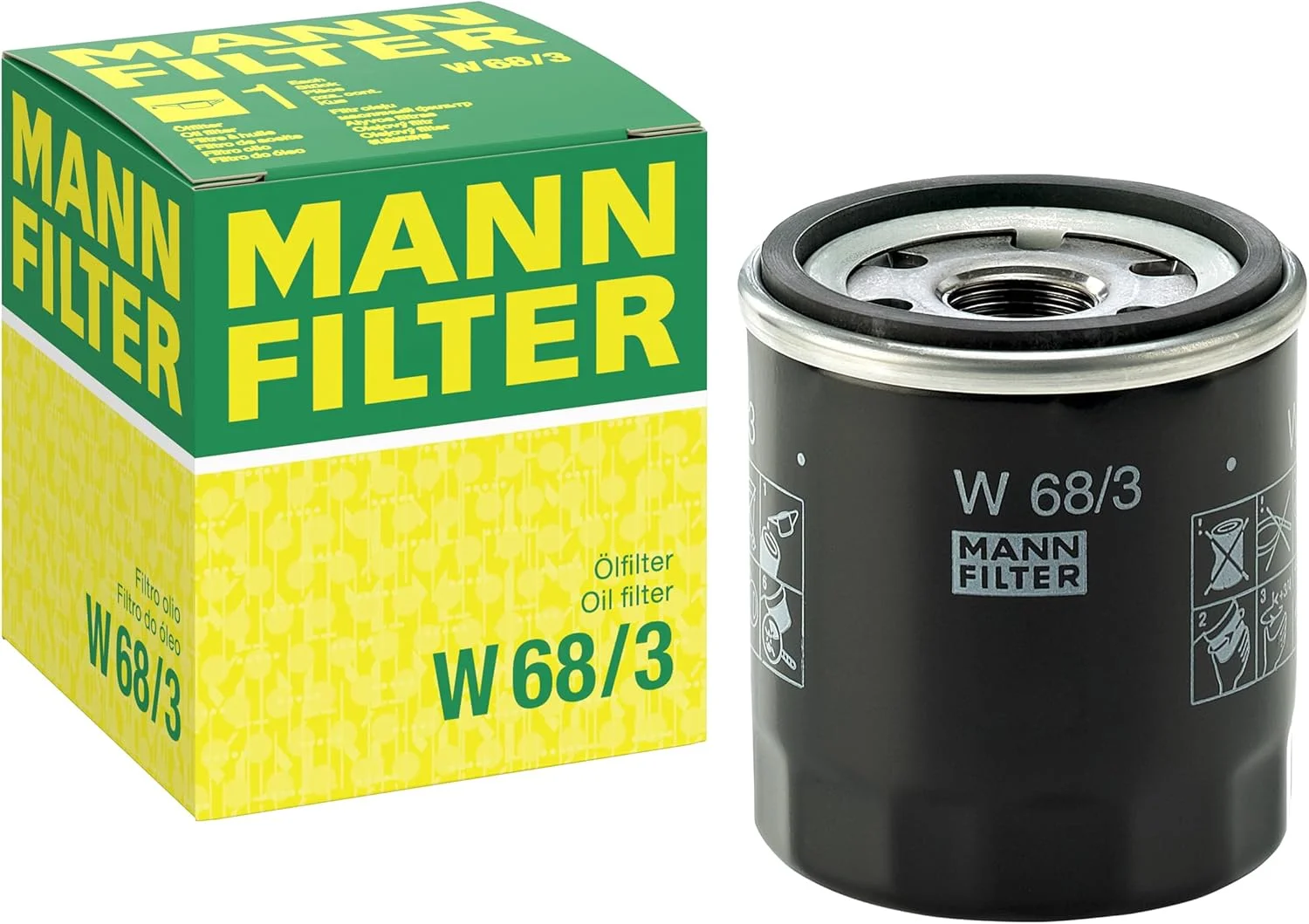 فیلتر روغن MANN-FILTER W 68/3 - خودروها + ترانسپورترها فیلتر روغن MANN-FILTER W 68/3 - خودروها + ترانسپورترها