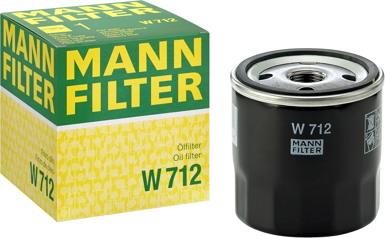 فیلتر روغن اصلی MANN-FILTER W 712 – فیلتر تهویه و هیدرولیک – برای خودروهای سواری و وسایل نقلیه کاربردی فیلتر روغن اصلی MANN-FILTER W 712 – فیلتر تهویه و هیدرولیک – برای خودروهای سواری و وسایل نقلیه کاربردی
