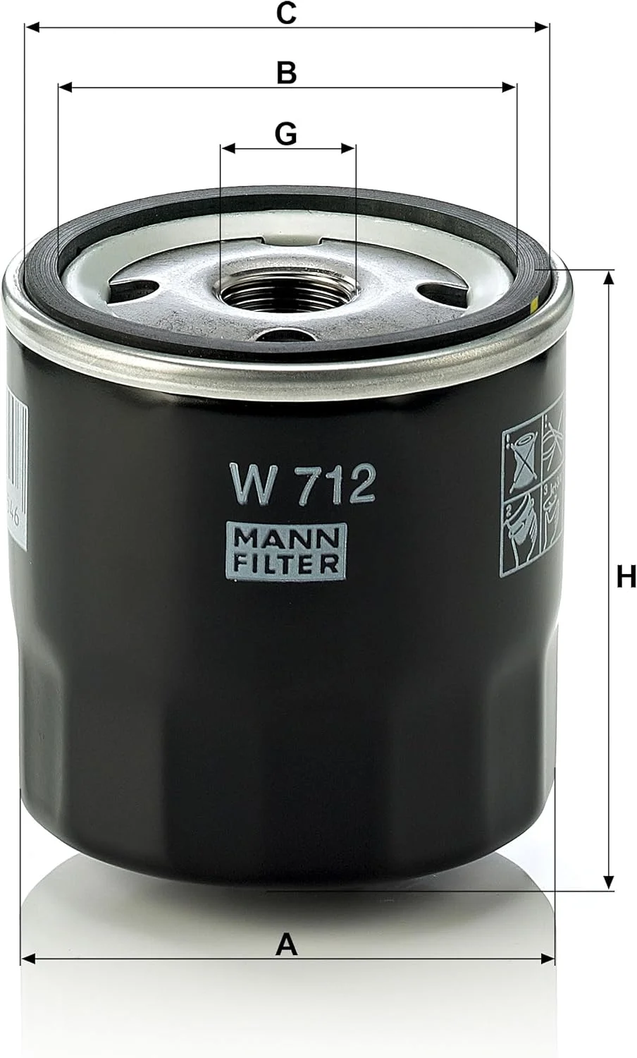 فیلتر روغن اصلی MANN-FILTER W 712 – فیلتر تهویه و هیدرولیک – برای خودروهای سواری و وسایل نقلیه کاربردی فیلتر روغن اصلی MANN-FILTER W 712 – فیلتر تهویه و هیدرولیک – برای خودروهای سواری و وسایل نقلیه کاربردی