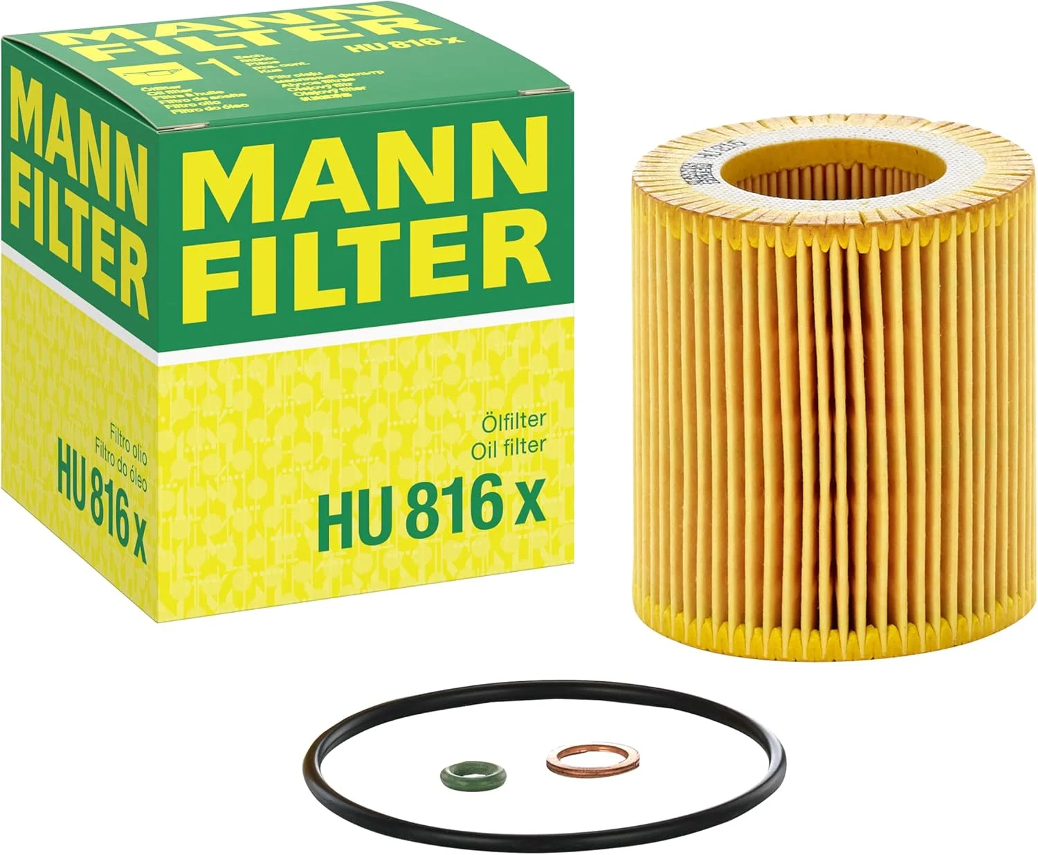 فیلتر روغن MANN-FILTER HU 816 X - مجموعه فیلتر روغن با کیت واشر/آب بند - مناسب برای خودروها فیلتر روغن MANN-FILTER HU 816 X - مجموعه فیلتر روغن با کیت واشر/آب بند - مناسب برای خودروها
