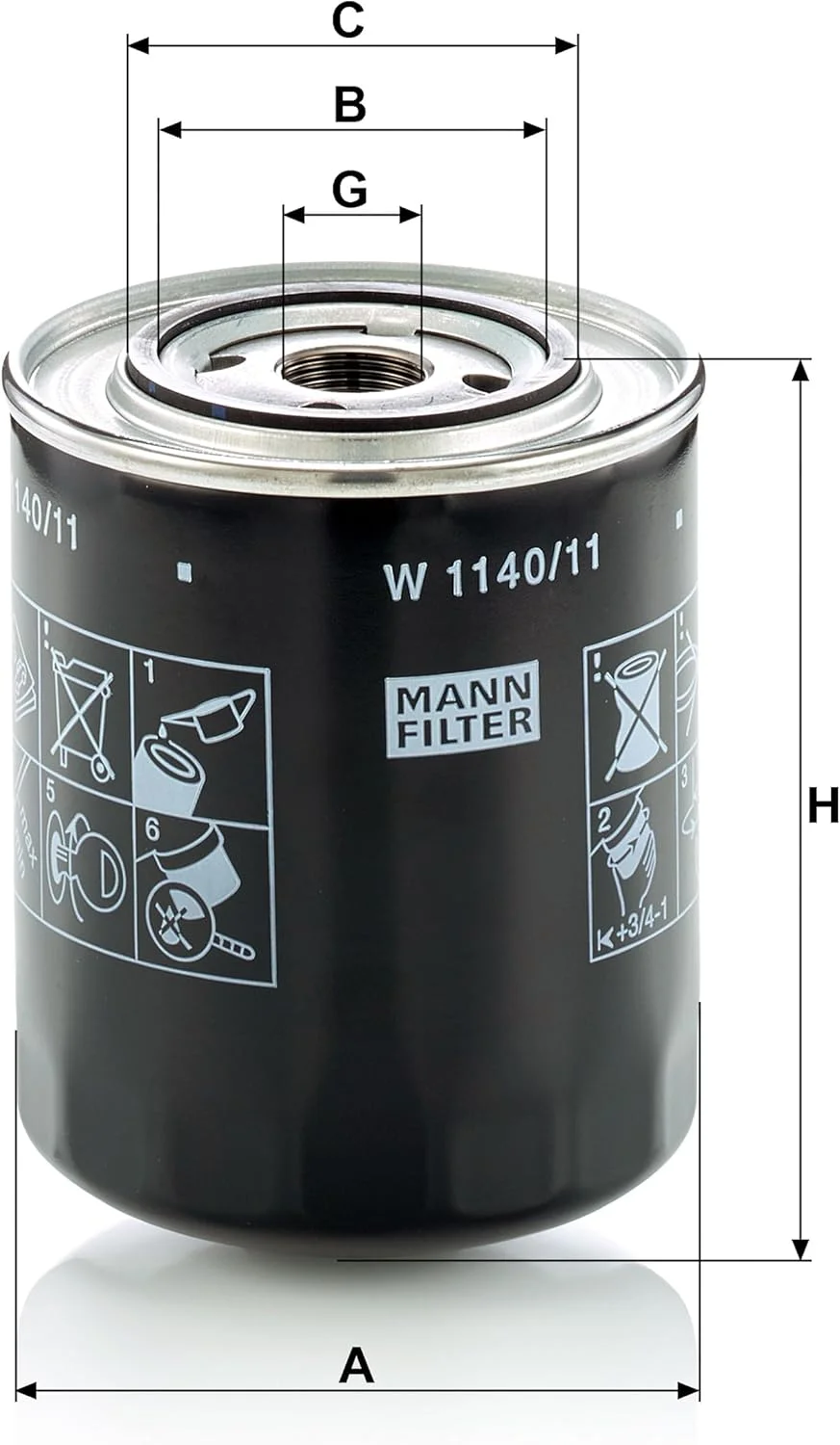 فیلتر روغن تعویض روغن روان کننده MANN-FILTER W 1140/11 برای ماشین آلات صنعتی، کشاورزی و ساختمانی فیلتر روغن تعویض روغن روان کننده MANN-FILTER W 1140/11 برای ماشین آلات صنعتی، کشاورزی و ساختمانی