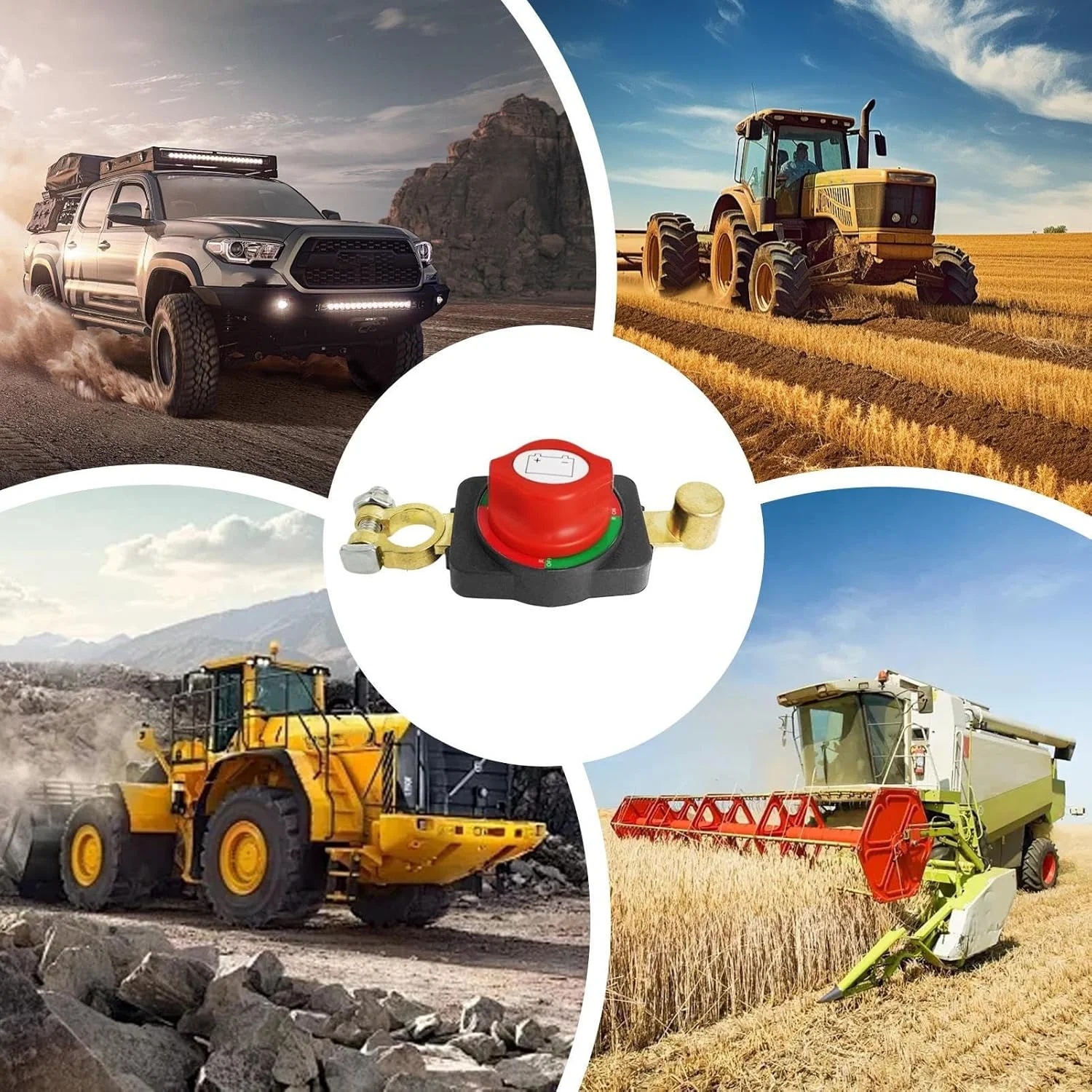 قطع کننده باتری 12 ولت - 24 ولت / جداکننده باتری ضد نشتی 12 ولت برای خودرو - قطعات جایگزین جداکننده سریع لوازم جانبی خودرو برای ماشین آلات ساختمانی وینچ دریایی