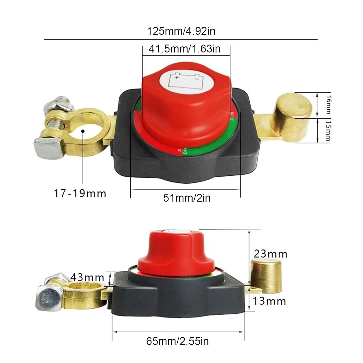 قطع کننده باتری 12 ولت - 24 ولت / جداکننده باتری ضد نشتی 12 ولت برای خودرو - قطعات جایگزین جداکننده سریع لوازم جانبی خودرو برای ماشین آلات ساختمانی وینچ دریایی