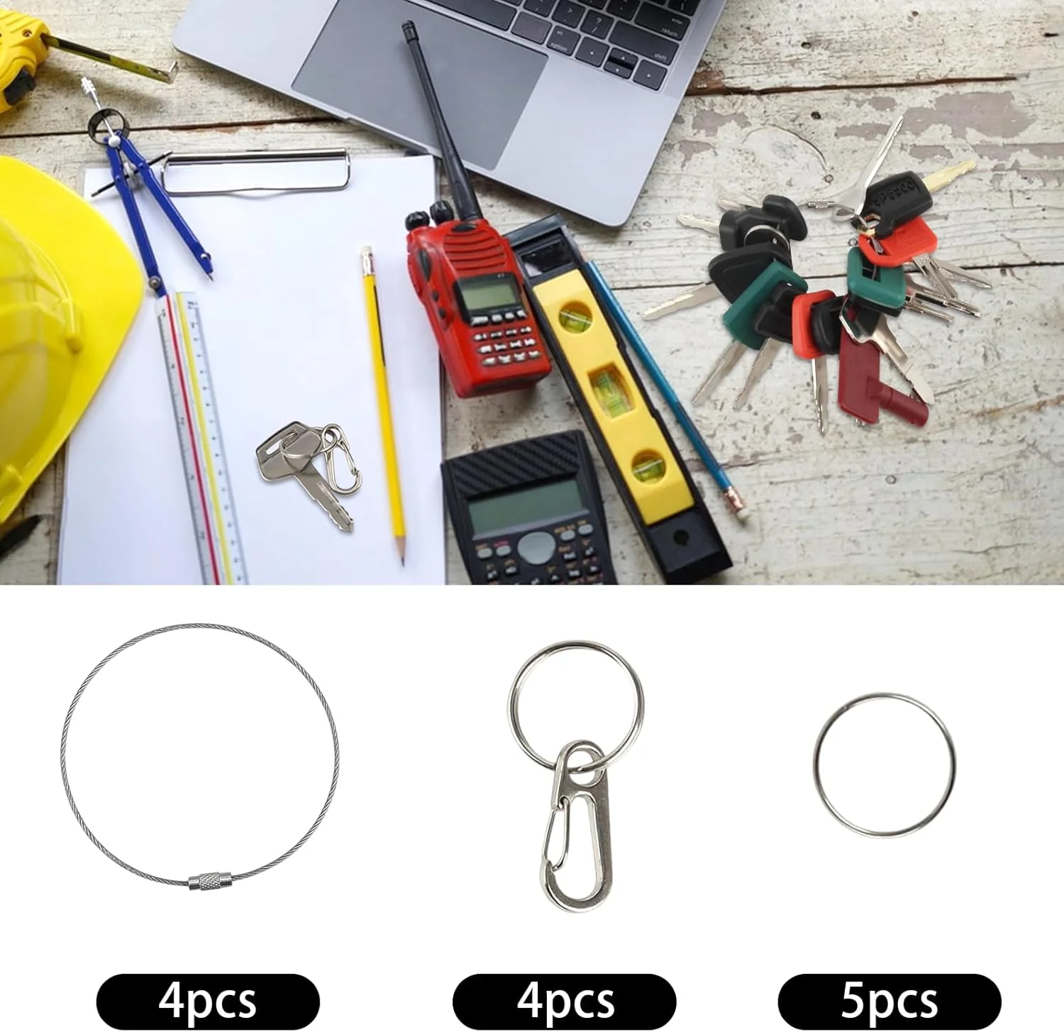 مجموعه 55 عددی کلید ماشین آلات ساختمانی، کلید استارت یونیورسال به همراه قلاب و حلقه، مجموعه جایگزین کلید استارت با کیفیت عالی، کلید بیل مکانیکی برای ماشین آلات، تجهیزات، بیل مکانیکی، تراکتور، موتورسیکلت مجموعه 55 عددی کلید ماشین آلات ساختمانی، کلید استارت یونیورسال به همراه قلاب و حلقه، مجموعه جایگزین کلید استارت با کیفیت عالی، کلید بیل مکانیکی برای ماشین آلات، تجهیزات، بیل مکانیکی، تراکتور، موتورسیکلت