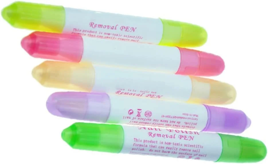 قلم پاک کننده لاک ناخن، 5 عدد پاک کننده لاک ناخن با سری های جایگزین، قلم پاک کننده آرایش برای استفاده در سالن و منزل، 1 ست قلم پاک کننده لاک ناخن، 5 عدد پاک کننده لاک ناخن با سری های جایگزین، قلم پاک کننده آرایش برای استفاده در سالن و منزل، 1 ست