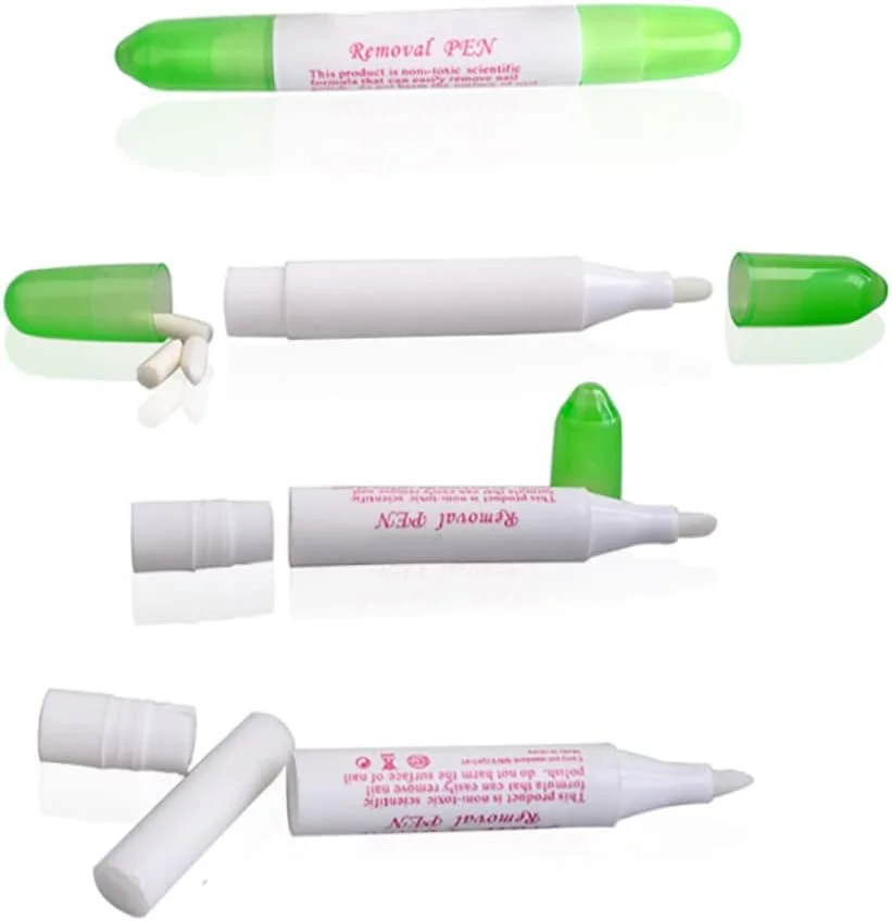 قلم پاک کننده لاک ناخن، 5 عدد پاک کننده لاک ناخن با سری های جایگزین، قلم پاک کننده آرایش برای استفاده در سالن و منزل، 1 ست قلم پاک کننده لاک ناخن، 5 عدد پاک کننده لاک ناخن با سری های جایگزین، قلم پاک کننده آرایش برای استفاده در سالن و منزل، 1 ست