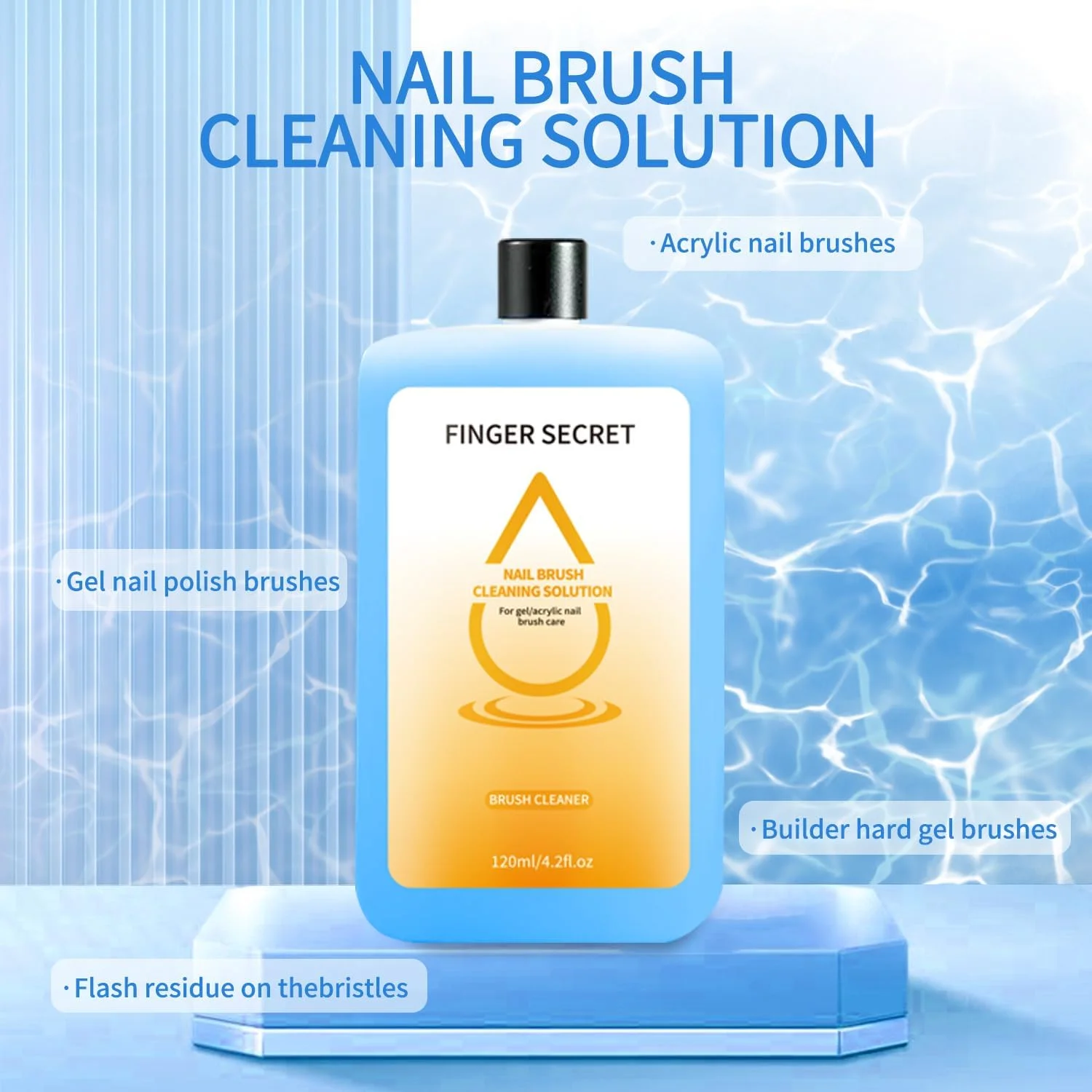 محلول تمیز کننده برس ناخن 120ml، پاک کننده و مراقبت از برس های ناخن اکریلیک، برس های لاک ژل، لوازم ناخن کار، مناسب برای استفاده در سالن و منزل محلول تمیز کننده برس ناخن 120ml، پاک کننده و مراقبت از برس های ناخن اکریلیک، برس های لاک ژل، لوازم ناخن کار، مناسب برای استفاده در سالن و منزل