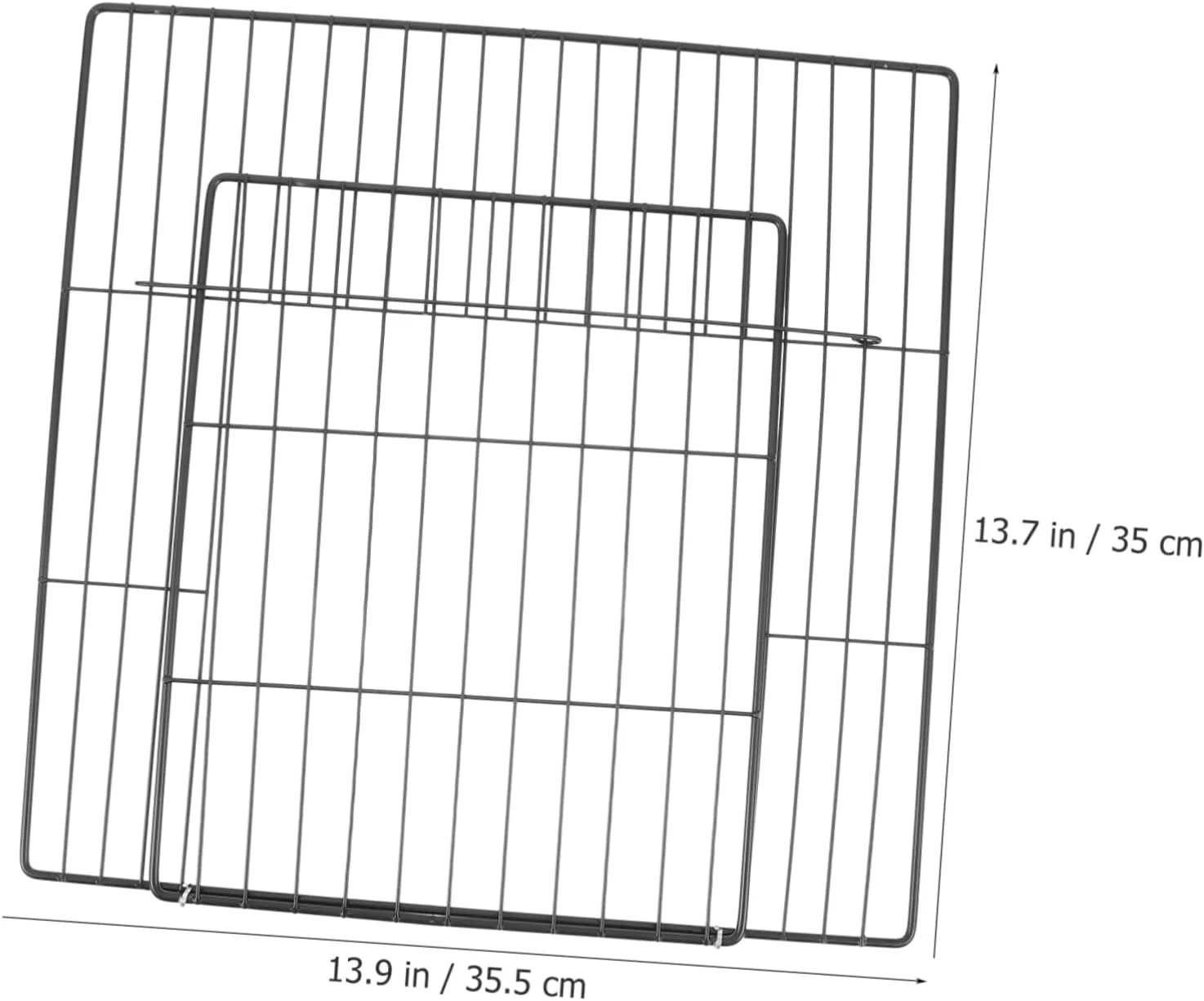 درب توری قفس حیوانات خانگی SUPVOX، پنل درب قفس سگ از جنس آهن محکم برای گربه ها، سگ ها و حصار حیوانات خانگی کوچک
