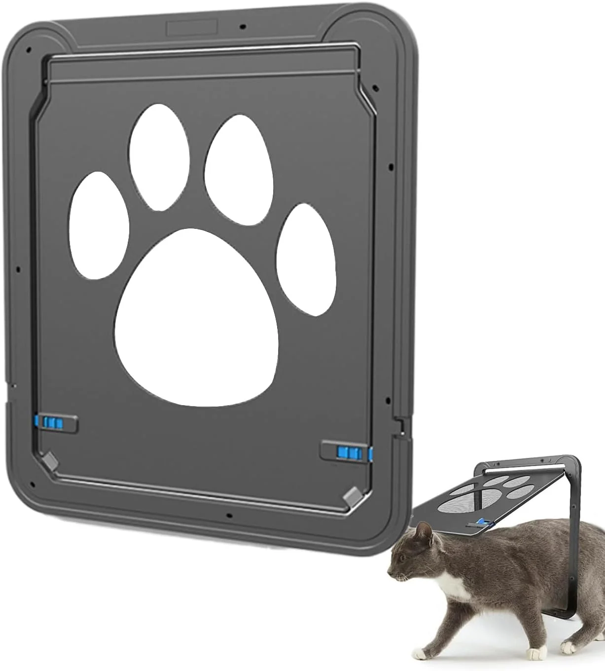 درب توری حیوانات خانگی برای سگ ها | درب توری سگ با استحکام بالا - محافظ مقاوم در برابر پارگی با قفل ایمنی برای قسمت داخلی خانه، آپارتمان، فضای داخلی