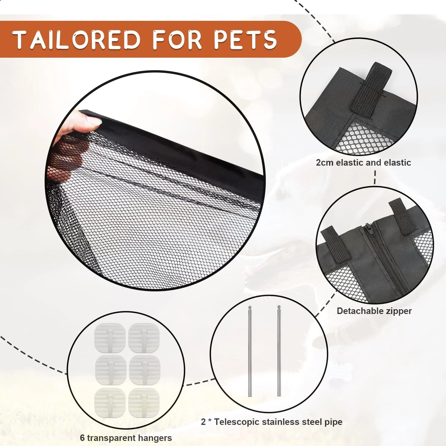 دروازه ایمنی پله سگ، دروازه ایمنی درب سگ بدون نیاز به سوراخکاری، دروازه درب قابل جابجایی سگ 180 x 72 سانتی متر، مانع سگ، دروازه درب سگ برای حیوانات خانگی گربه ها نوزادان، مشکی، بسته 1 عددی دروازه ایمنی پله سگ، دروازه ایمنی درب سگ بدون نیاز به سوراخکاری، دروازه درب قابل جابجایی سگ 180 x 72 سانتی متر، مانع سگ، دروازه درب سگ برای حیوانات خانگی گربه ها نوزادان، مشکی، بسته 1 عددی
