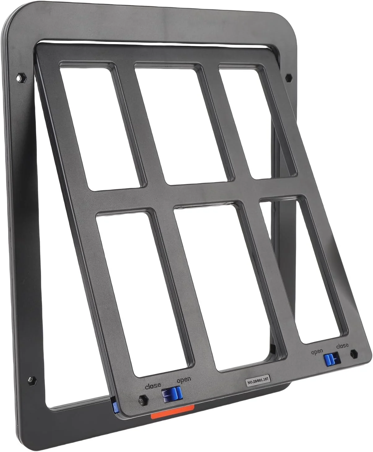 درب توری حیوانات خانگی، سایز بزرگ 31.5x25x1 سانتی متر، مناسب برای سگ و گربه، قابل استفاده در درب های توری، توری پنجره و توری ایوان، دسترسی آسان، تهویه بهتر (مشکی)