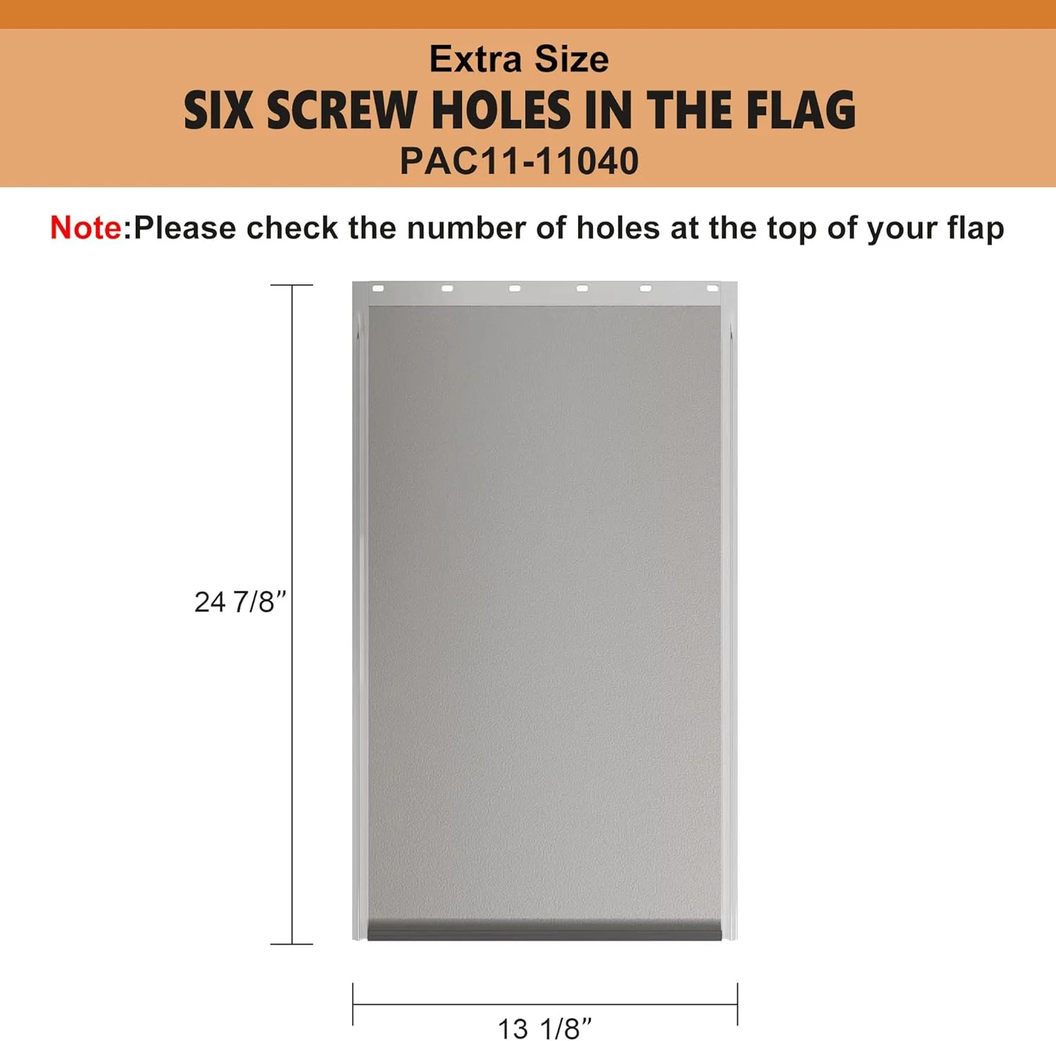 درب جایگزین بسیار بزرگ سگ همراه با پیچ، سازگار با درب های سگ PetSafe Freedom Doggie Doors PAC 11-11040، ابعاد 33.3 x 63.2 سانتیمتر، انعطاف پذیر، بادوام، بدون BPA، مواد مقاوم در برابر آب و هوا
