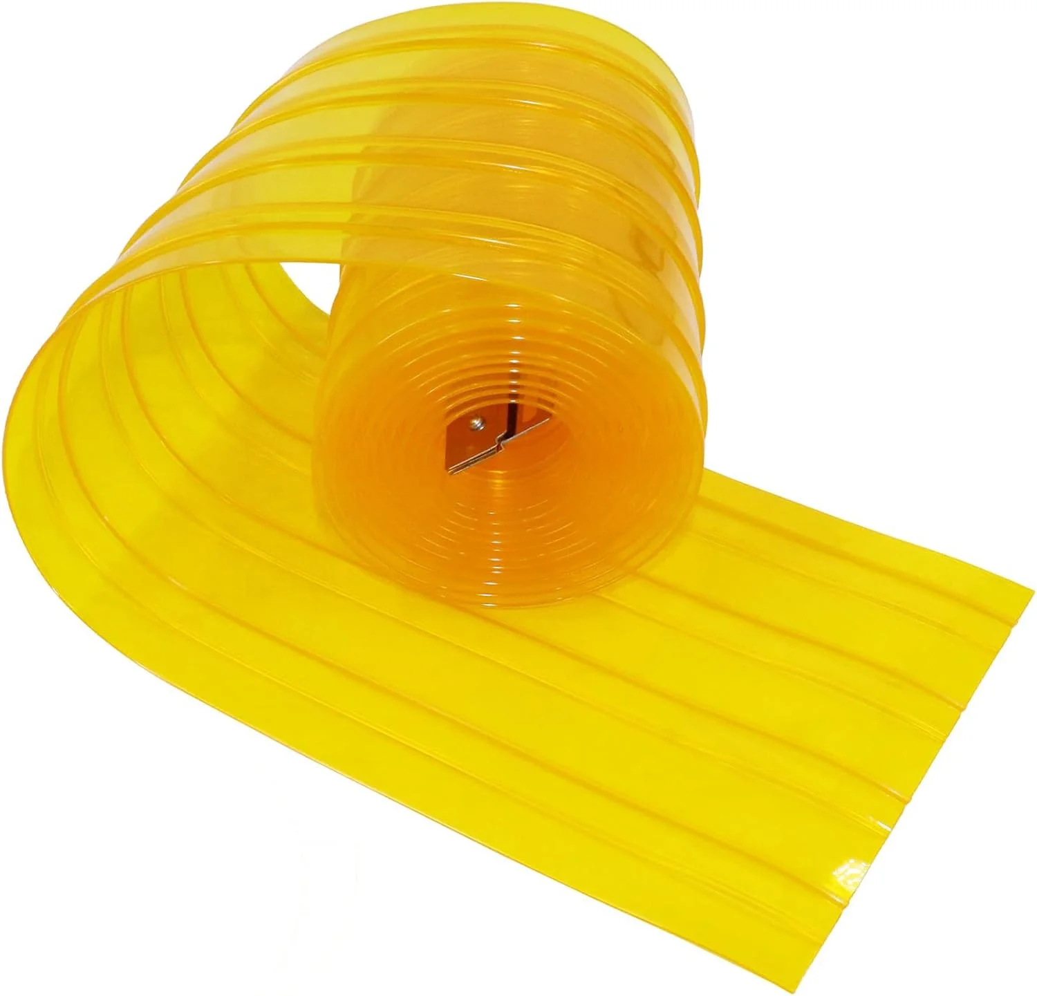 نوارهای جایگزین Poweka برای درب حیوانات خانگی، پرده نواری پلاستیکی شفاف 3.6 متر در 20 سانتی متر (همراه با 2 نوار فلزی)، پرده تسمه PVC برای درب خانه سگ DIY، پرده درب خانه سگ شفاف